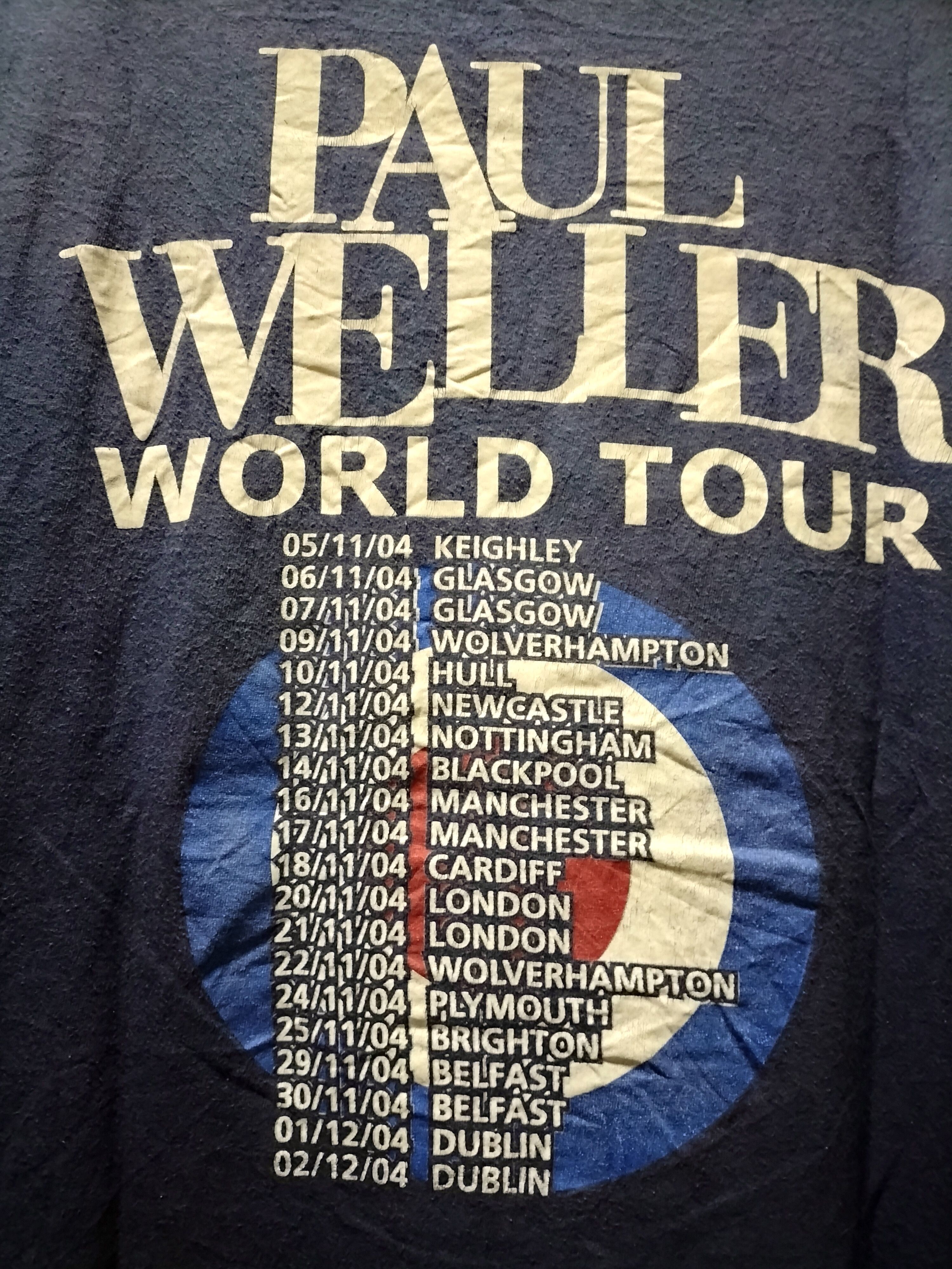 Band Tees Vintage Paul Weller concert Tour 2004 mods fashion oasis Size US XL / EU 56 / 4 - 3 Thumbnail