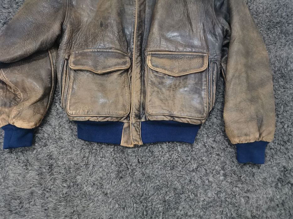 Us Air Force Vintage Type A2 Sheepskin Leather Bomber Jacket | Grailed