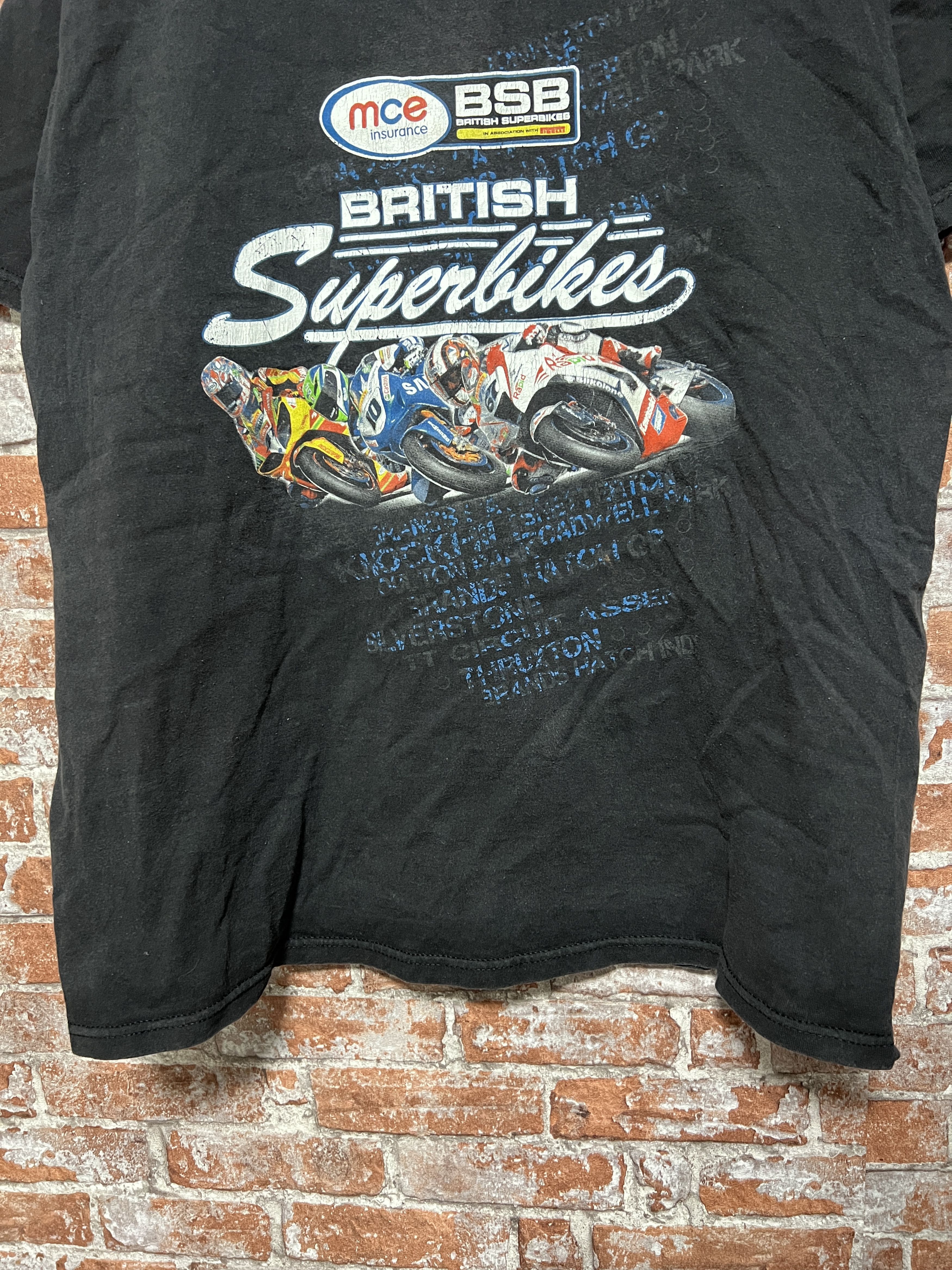 Vintage Vintage 2000s British Superbikes Racing T-shirt Size US XL / EU 56 / 4 - 5 Thumbnail