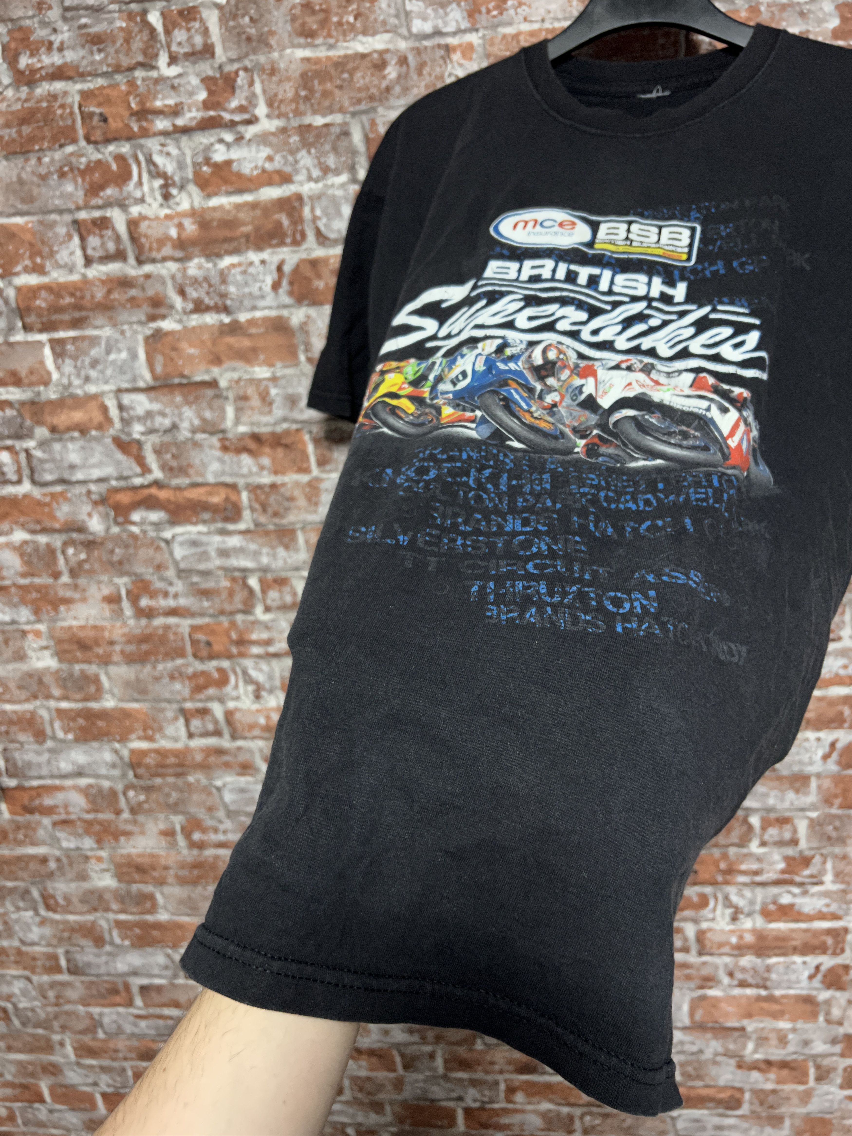 Vintage Vintage 2000s British Superbikes Racing T-shirt Size US XL / EU 56 / 4 - 13 Thumbnail