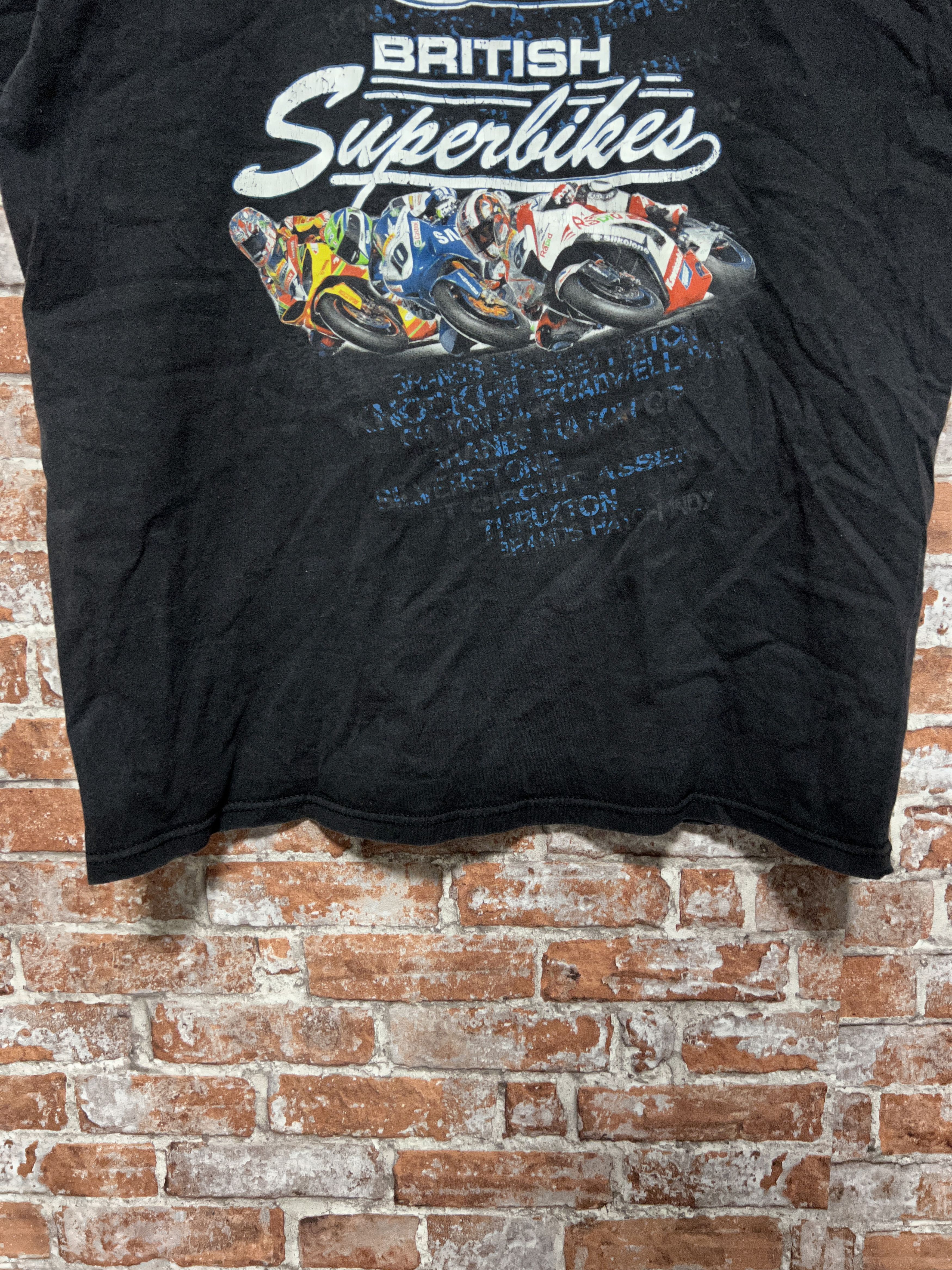 Vintage Vintage 2000s British Superbikes Racing T-shirt Size US XL / EU 56 / 4 - 8 Thumbnail