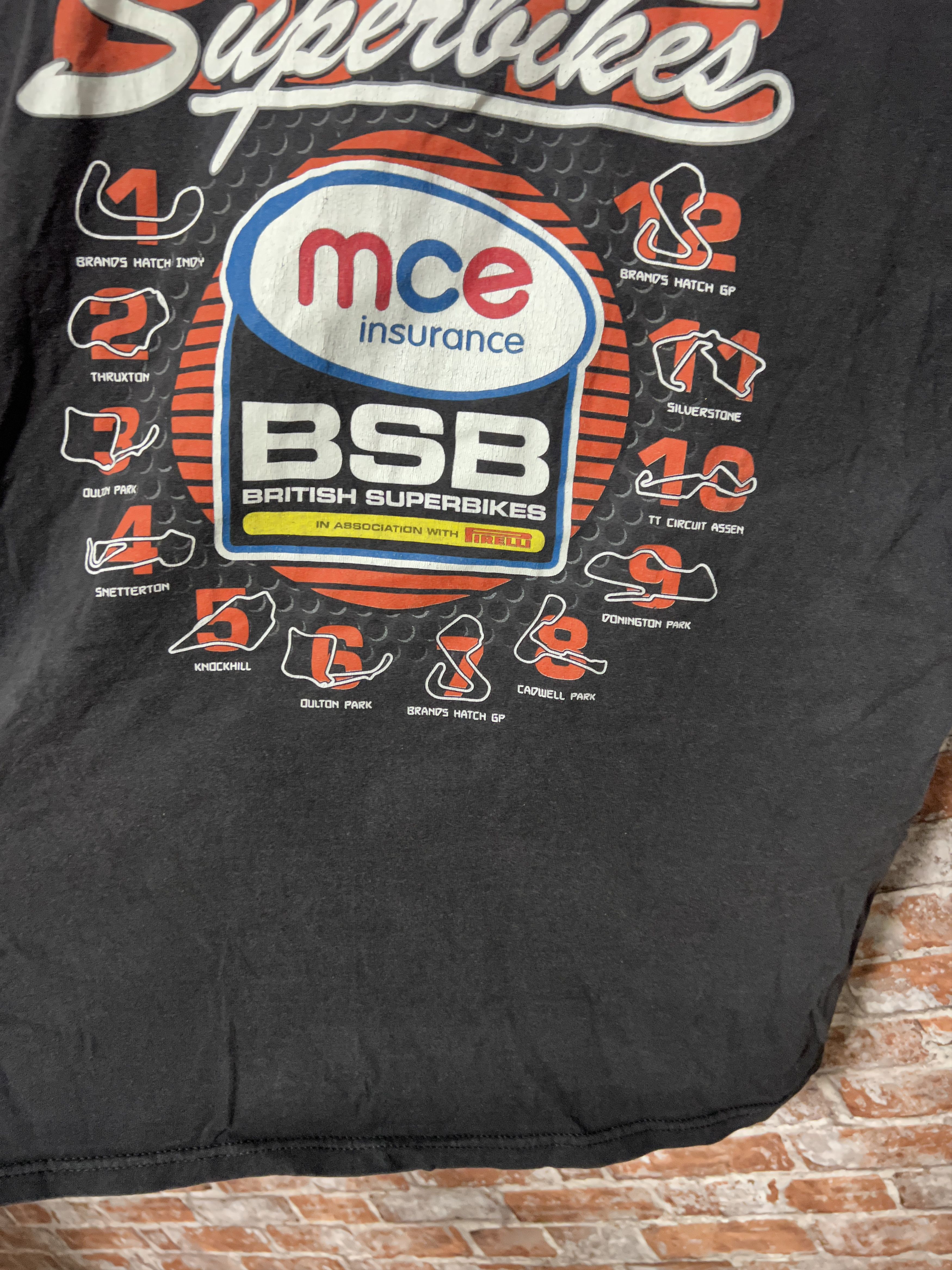 Vintage Vintage 2000s British Superbikes Racing T-shirt Size US XL / EU 56 / 4 - 21 Thumbnail
