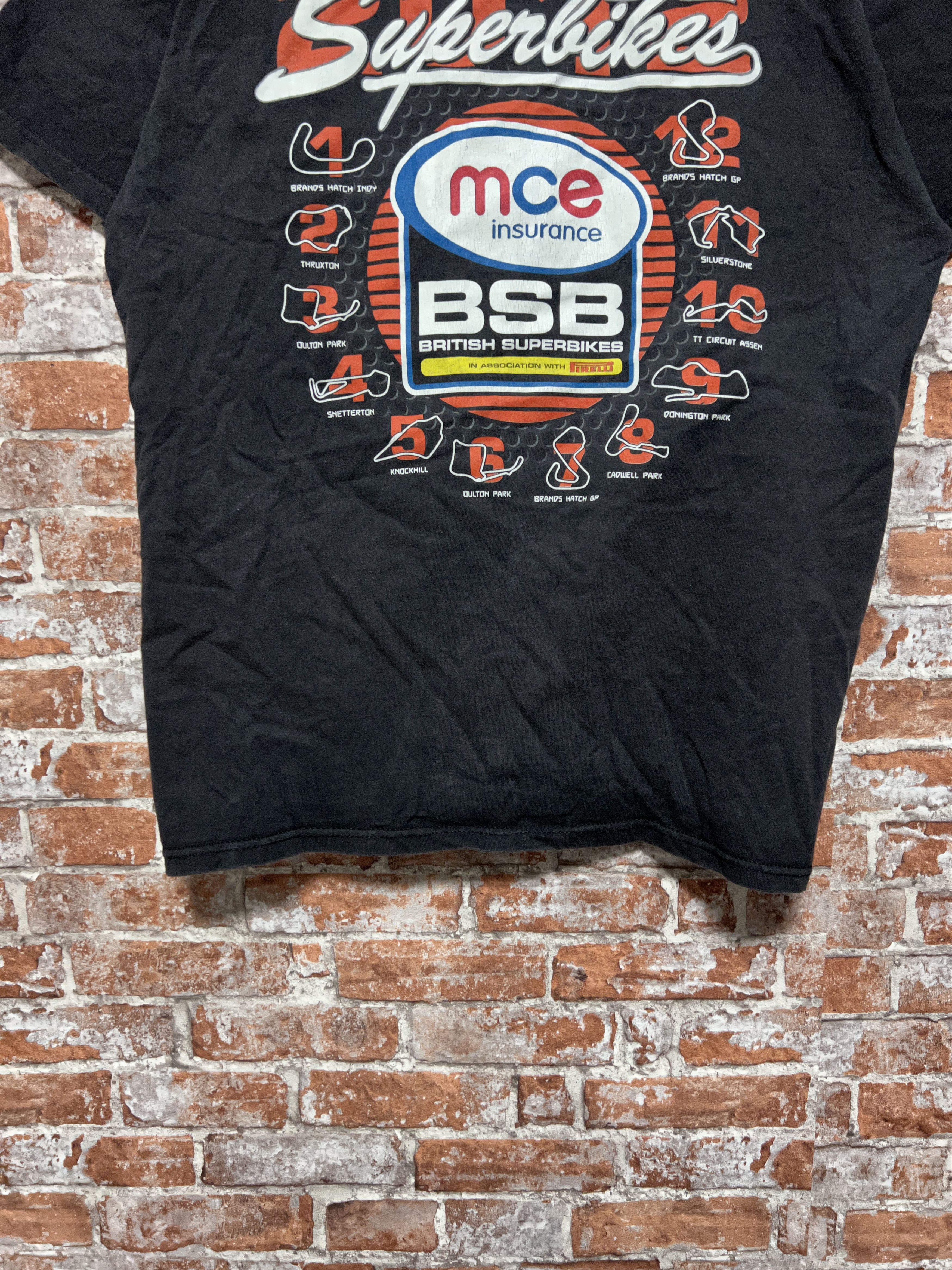 Vintage Vintage 2000s British Superbikes Racing T-shirt Size US XL / EU 56 / 4 - 17 Thumbnail