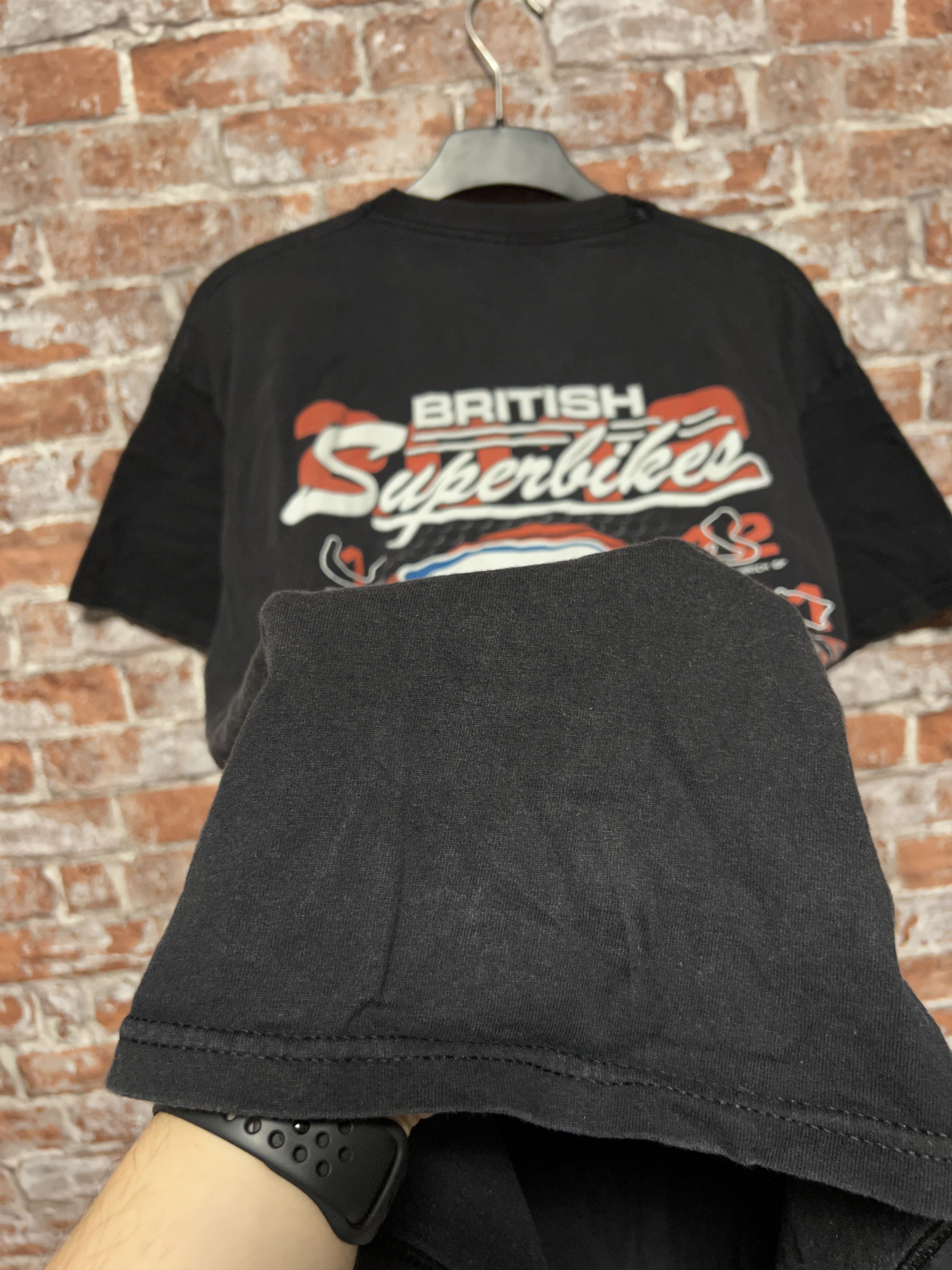 Vintage Vintage 2000s British Superbikes Racing T-shirt Size US XL / EU 56 / 4 - 19 Thumbnail