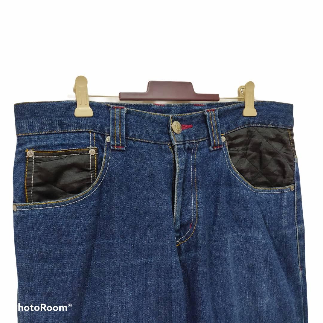 Japanese Brand japan traditional god embroidery denim pants Size US 34 / EU 50 - 5 Thumbnail