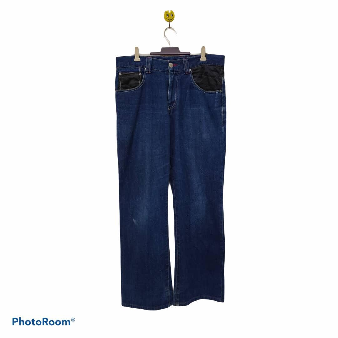 Japanese Brand japan traditional god embroidery denim pants Size US 34 / EU 50 - 2 Thumbnail
