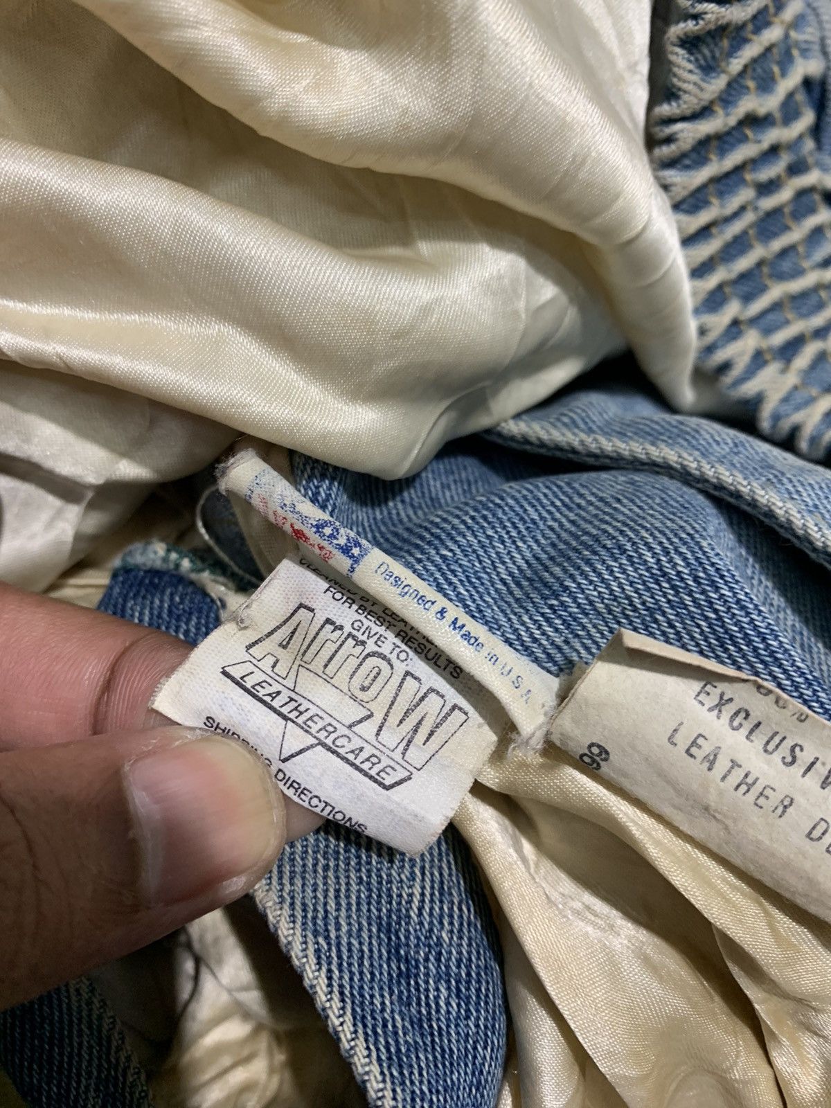 Jeff Hamilton 🔥VTG JEFF HAMILTON 49ERS DENIM AND LEATHER SLEEVES JACKETS Size US XL / EU 56 / 4 - 12 Thumbnail