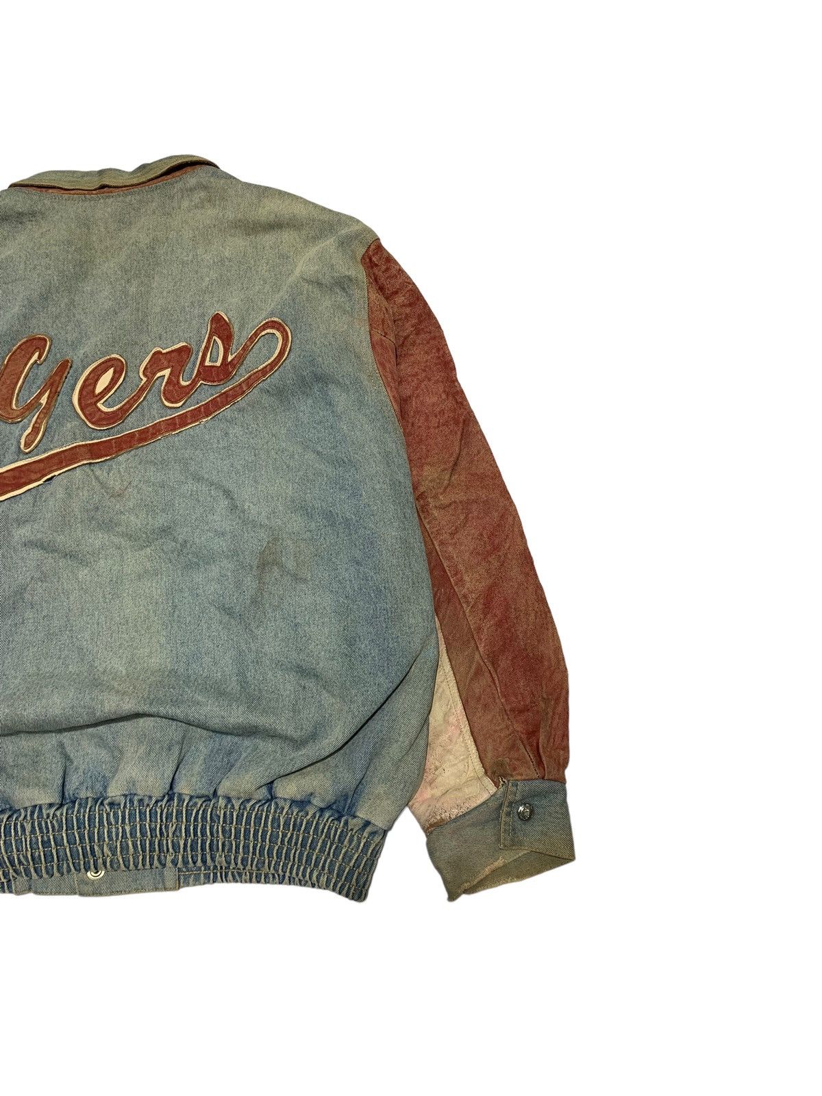 Jeff Hamilton 🔥VTG JEFF HAMILTON 49ERS DENIM AND LEATHER SLEEVES JACKETS Size US XL / EU 56 / 4 - 8 Thumbnail