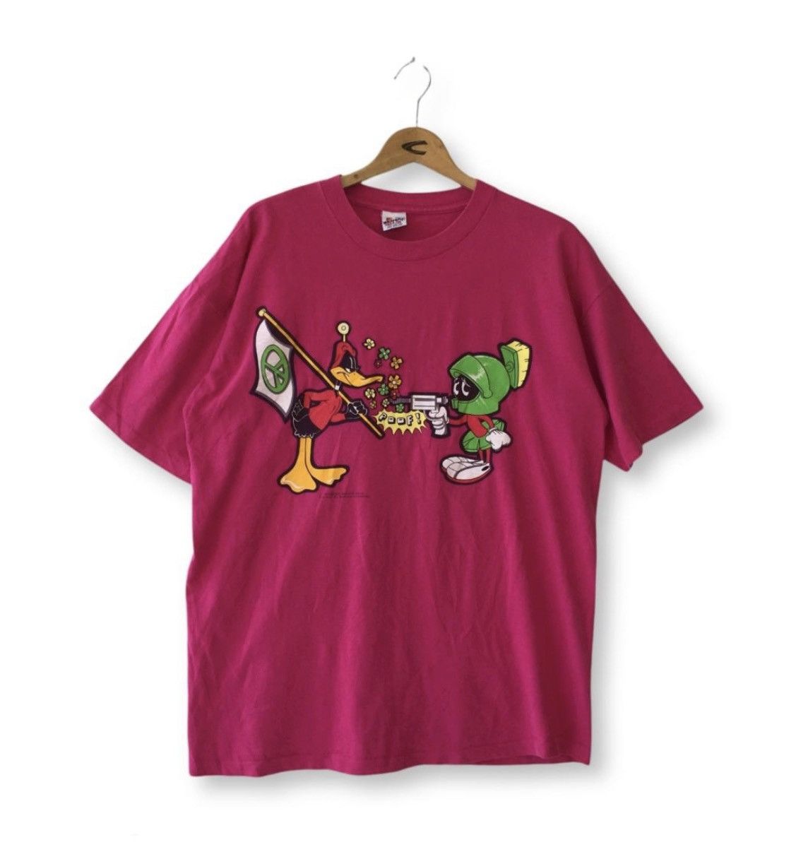 Cartoon Network × Vintage 90's Marvin The Martian X Road Runner Looney Tunes Size US XL / EU 56 / 4 - 1 Thumbnail