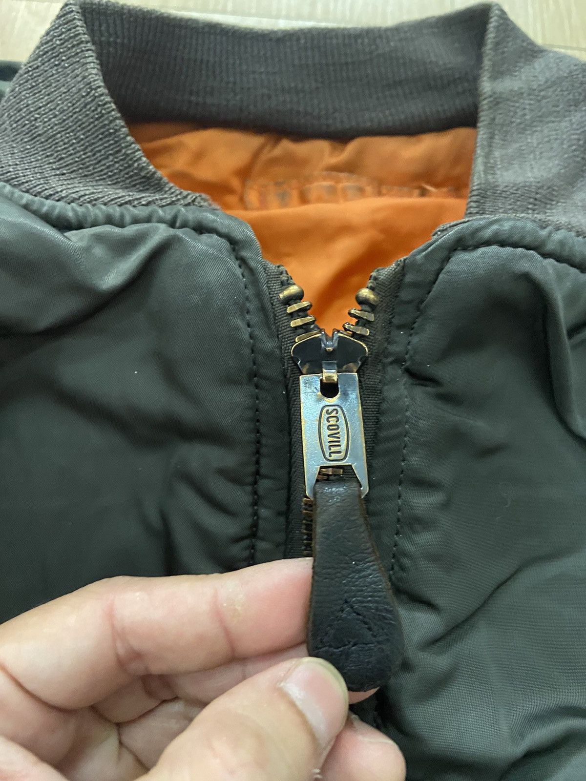 Alpha Industries × Vintage Vintage 70’s Alpha Industries MA-1 Scovill Zipper Jacket Size US M / EU 48-50 / 2 - 6 Thumbnail