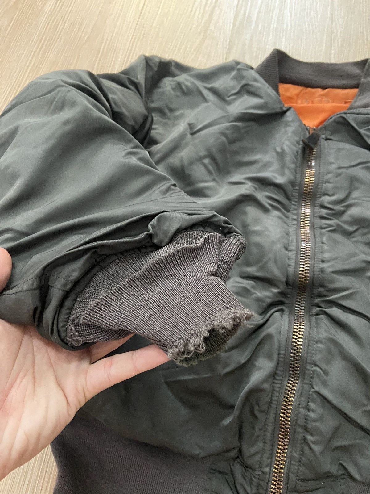 Alpha Industries × Vintage Vintage 70’s Alpha Industries MA-1 Scovill Zipper Jacket Size US M / EU 48-50 / 2 - 5 Thumbnail