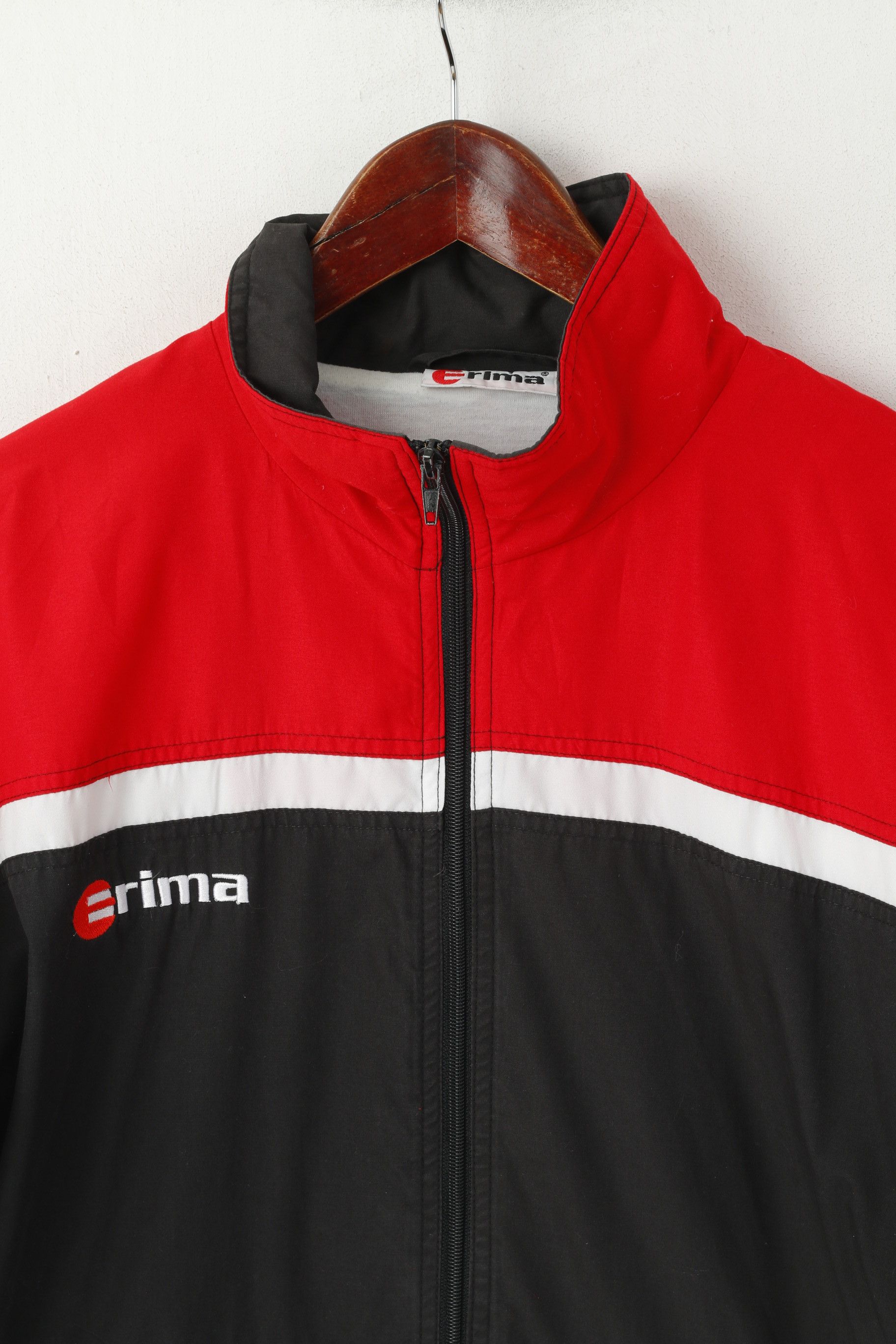 Erima × Vintage Erima Men 40/42 M Jacket Red Black Vintage Top 2117 Size US M / EU 48-50 / 2 - 2 Thumbnail