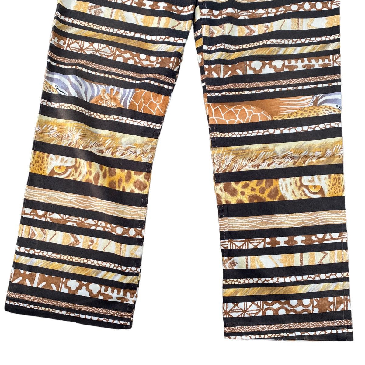 Salvatore Ferragamo Vintage Salvatore Ferragamo Animal Print Pants Size 29" - 6 Thumbnail