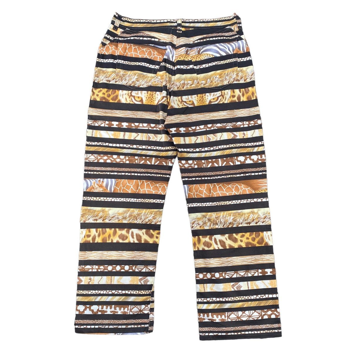 Salvatore Ferragamo Vintage Salvatore Ferragamo Animal Print Pants Size 29" - 4 Thumbnail