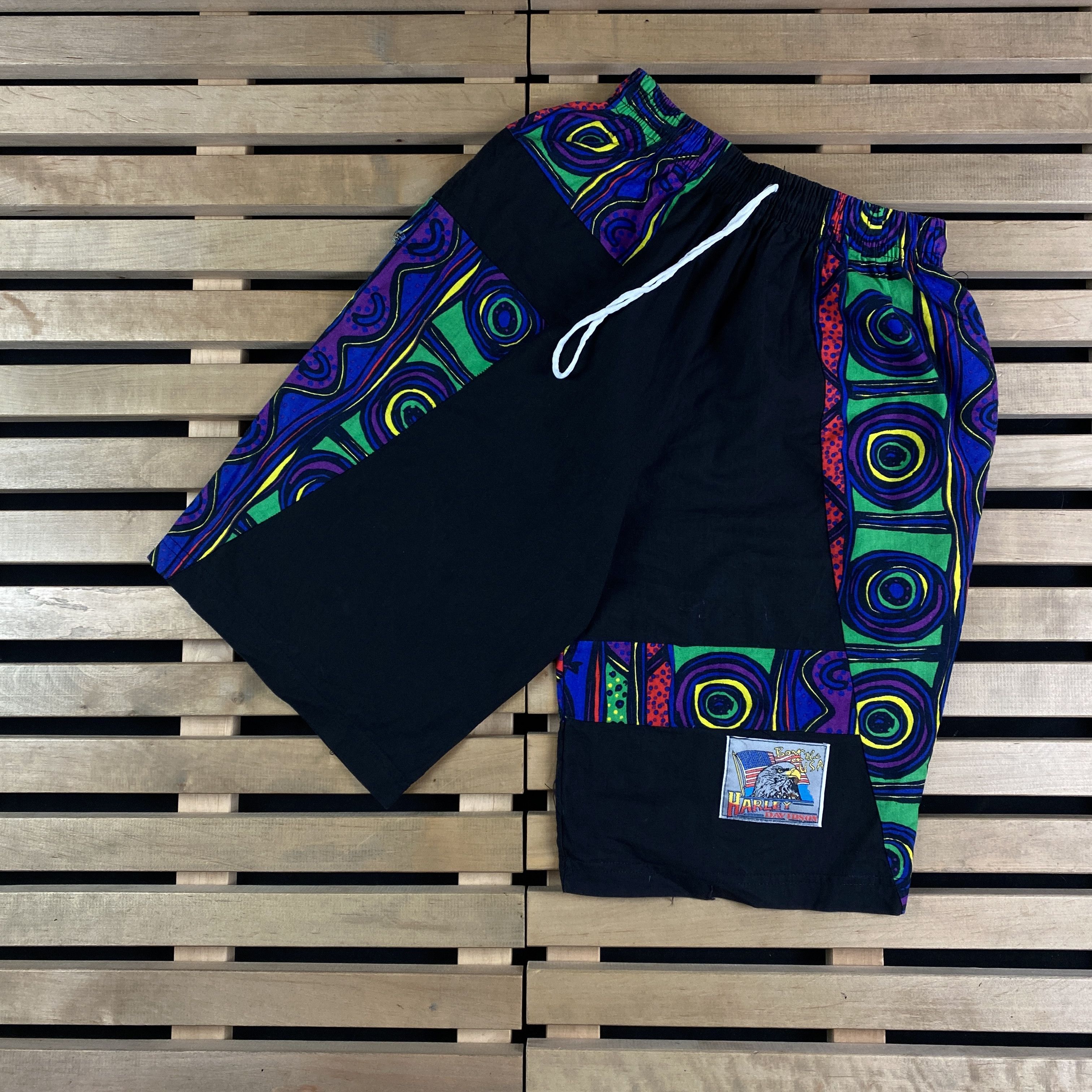 Harley Davidson × Vintage Men’s Crazy Shorts Harley Davidson Vintage Size M Size US 32 / EU 48 - 1 Thumbnail