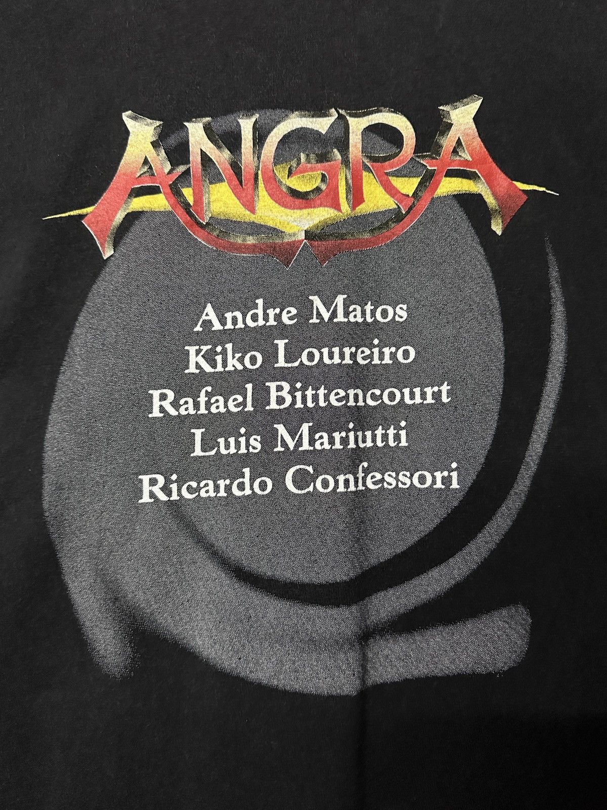 Band Tees × Vintage Vintage 90s Angra Angels Cry Heavy Metal Band Faded Tee Size US L / EU 52-54 / 3 - 4 Thumbnail