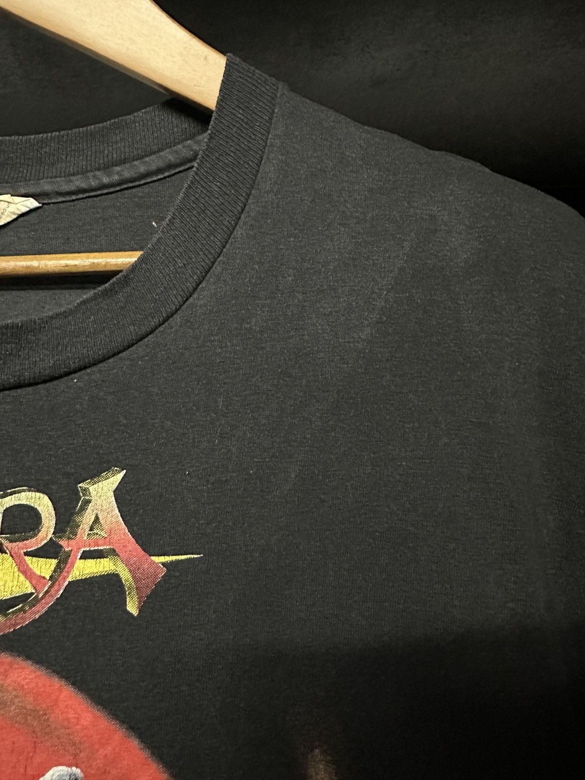 Band Tees × Vintage Vintage 90s Angra Angels Cry Heavy Metal Band Faded Tee Size US L / EU 52-54 / 3 - 6 Thumbnail