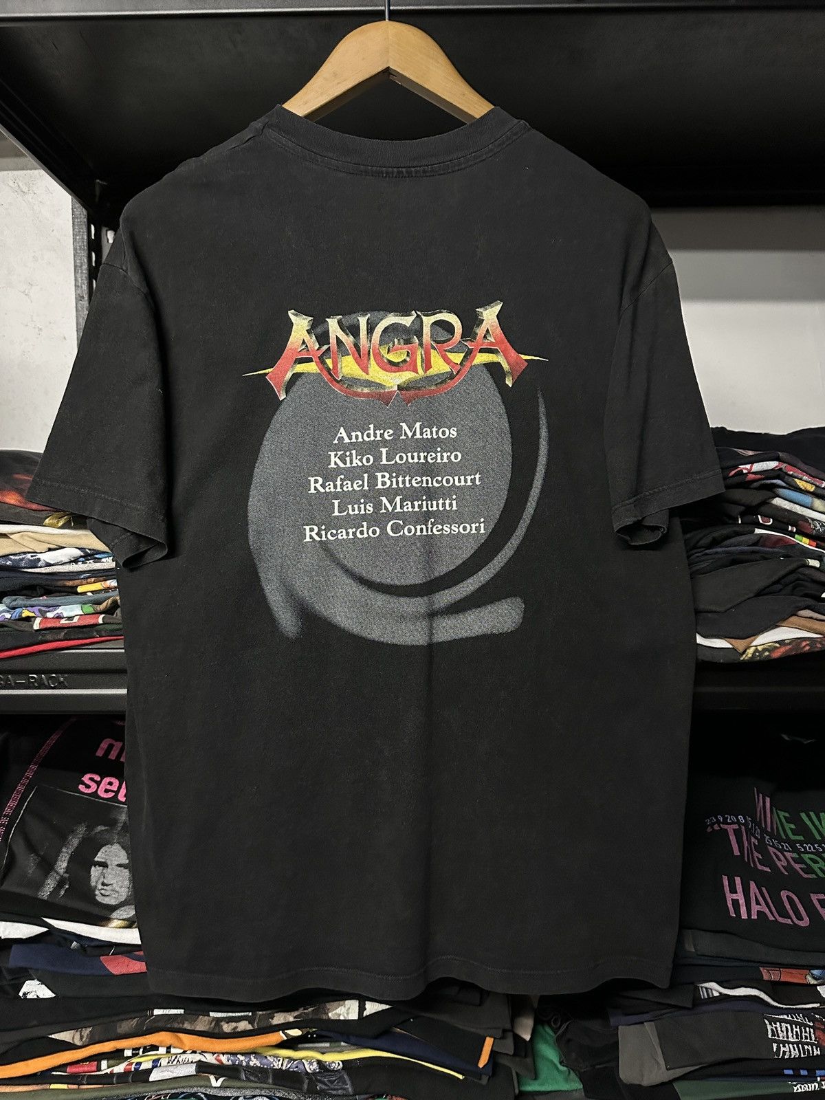 Band Tees × Vintage Vintage 90s Angra Angels Cry Heavy Metal Band Faded Tee Size US L / EU 52-54 / 3 - 2 Thumbnail