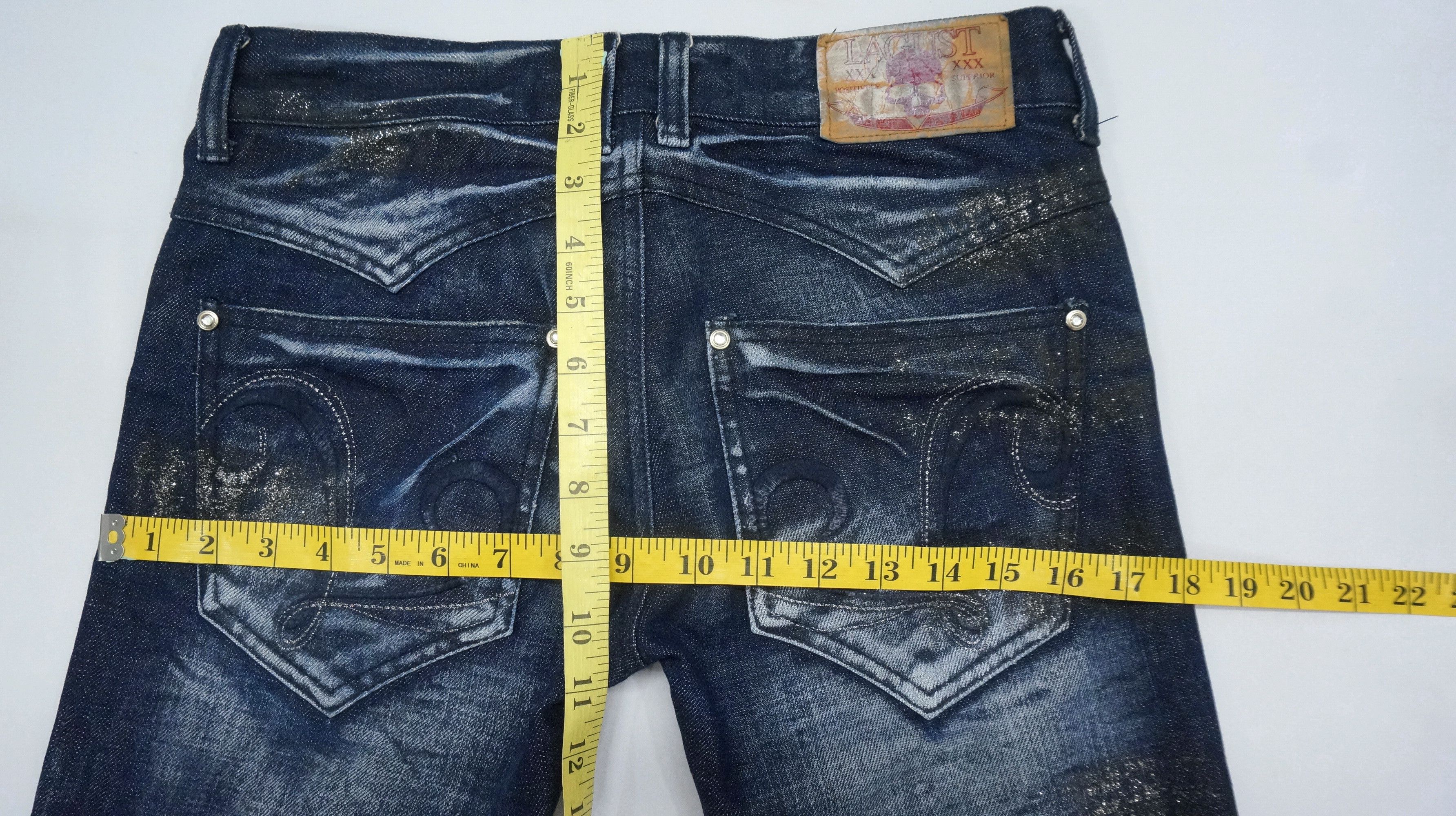 Japanese Brand Rare 🔥 LAGUST Punk Paint Distressed Acid Wash Jeans Size US 29 - 16 Thumbnail