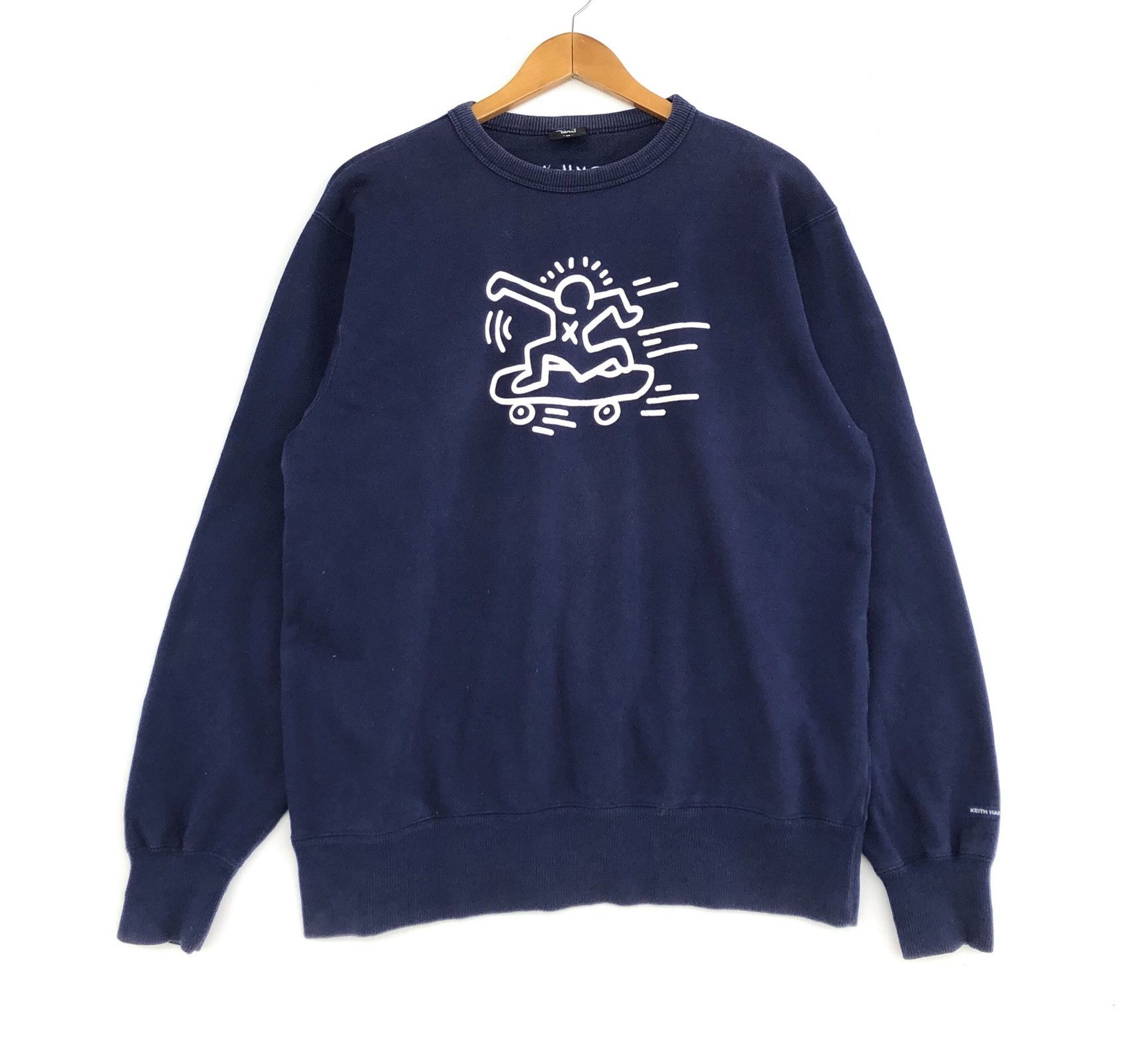 Keith Haring Keith Haring Sweatshirt Blue Colour Jumper Pullover Jacket ...