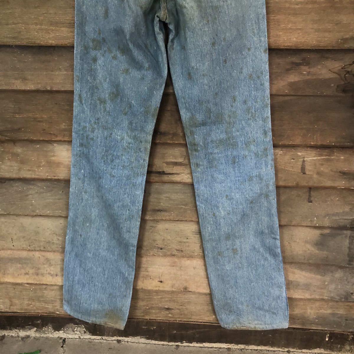 Japanese Brand DLS Love Bird Blue Distressed Denim Pants #BB552 Size 24" / US 00 / IT 34 - 15 Thumbnail