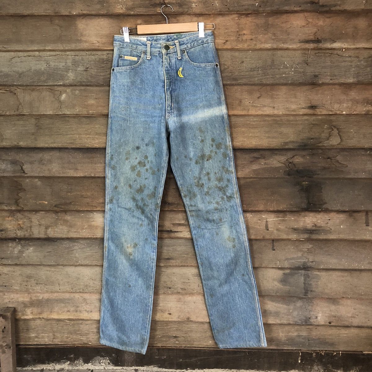 Japanese Brand DLS Love Bird Blue Distressed Denim Pants #BB552 Size 24" / US 00 / IT 34 - 1 Thumbnail