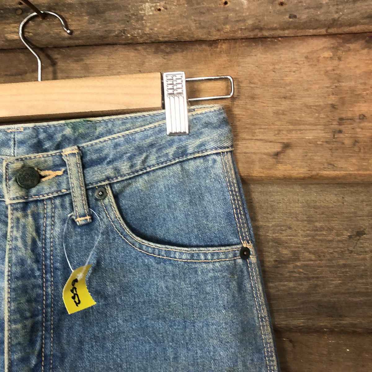 Japanese Brand DLS Love Bird Blue Distressed Denim Pants #BB552 Size 24" / US 00 / IT 34 - 5 Thumbnail