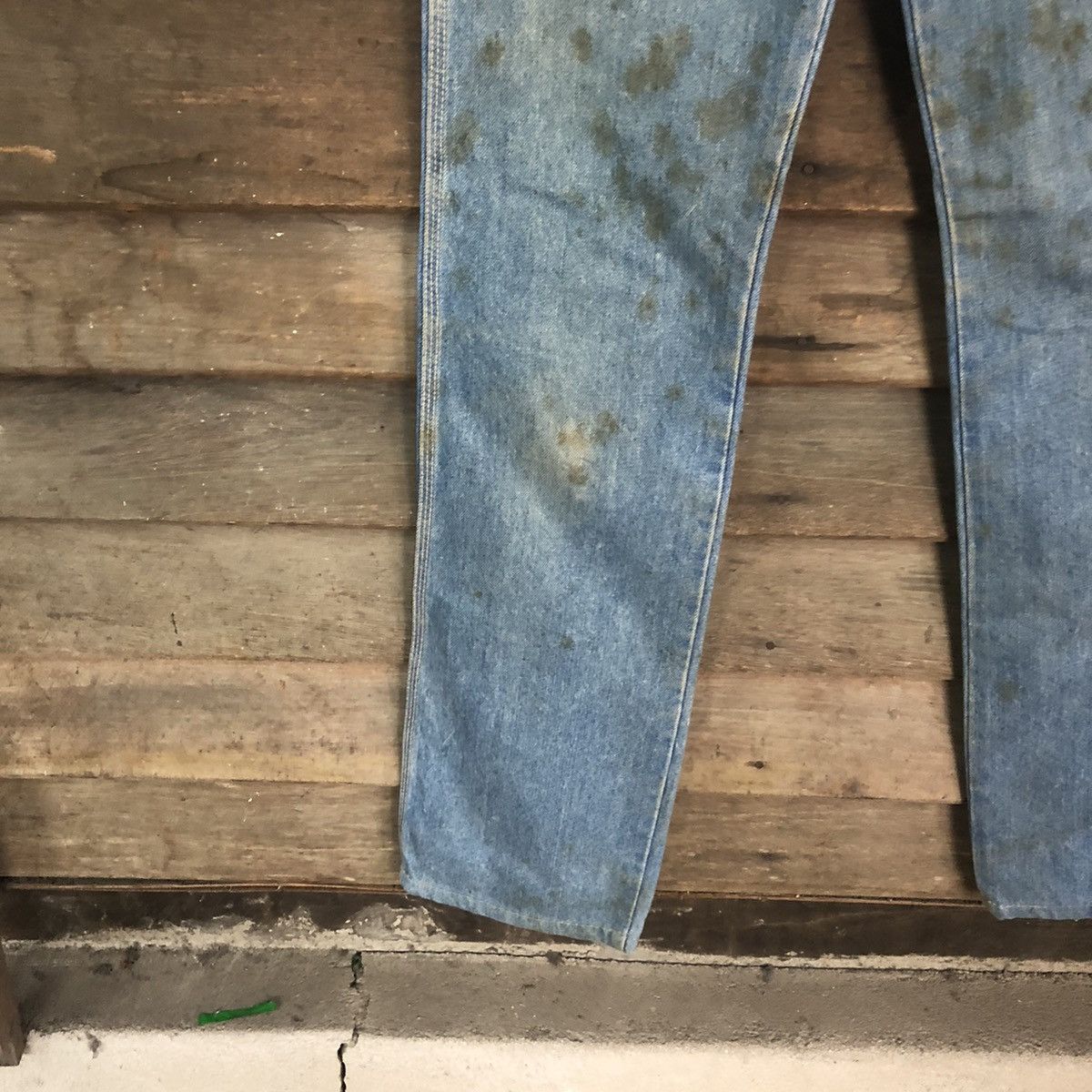 Japanese Brand DLS Love Bird Blue Distressed Denim Pants #BB552 Size 24" / US 00 / IT 34 - 8 Thumbnail