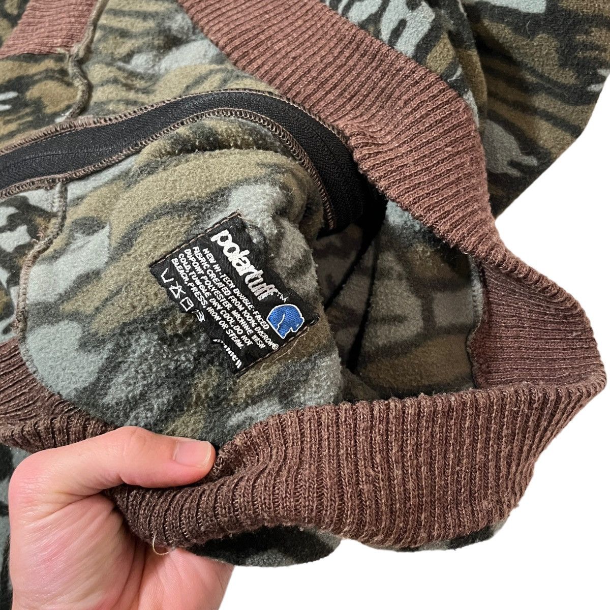 Other Vintage Treebark Fleece Camo Zip Hoodie polartec Size US M / EU 48-50 / 2 - 3 Thumbnail