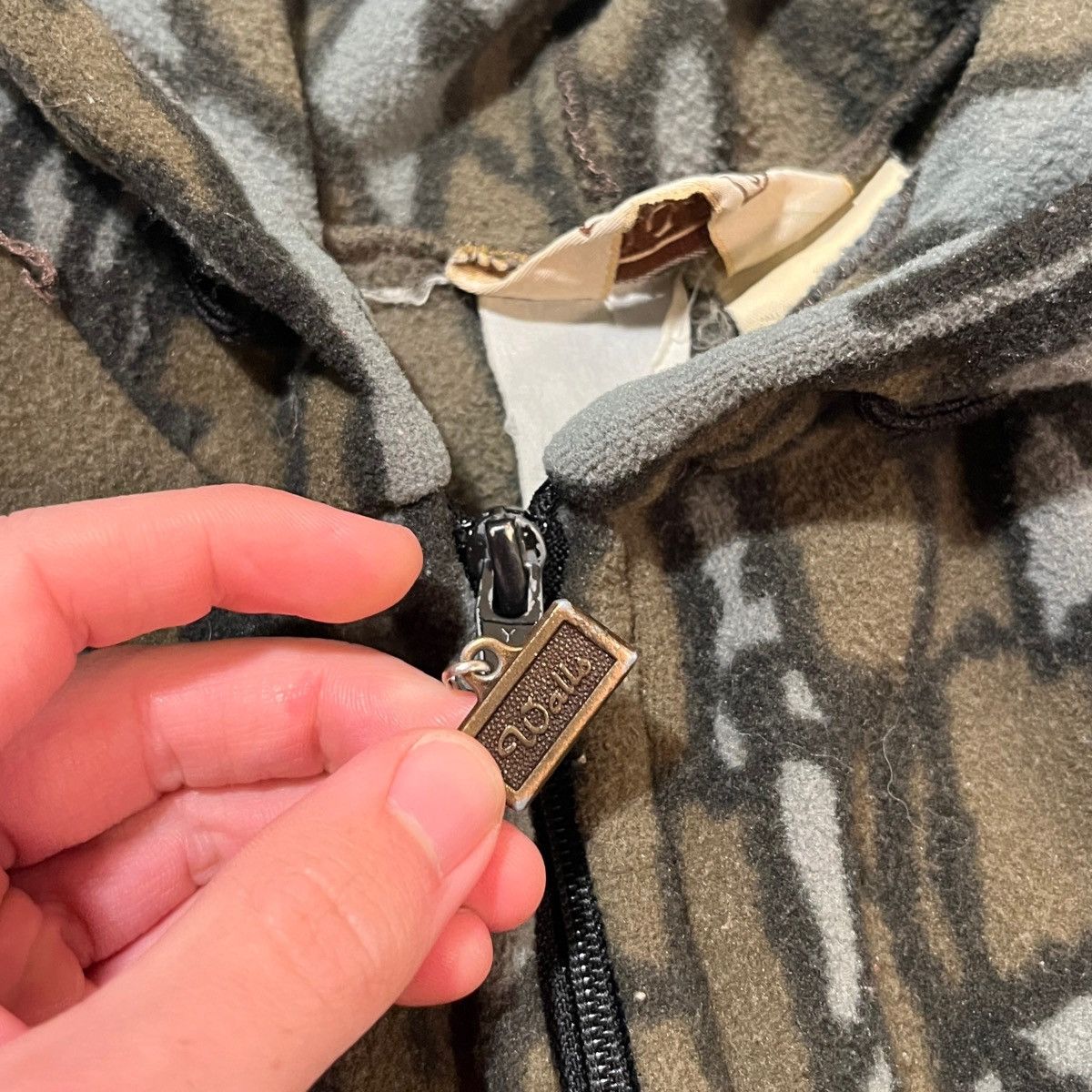 Other Vintage Treebark Fleece Camo Zip Hoodie polartec Size US M / EU 48-50 / 2 - 5 Thumbnail
