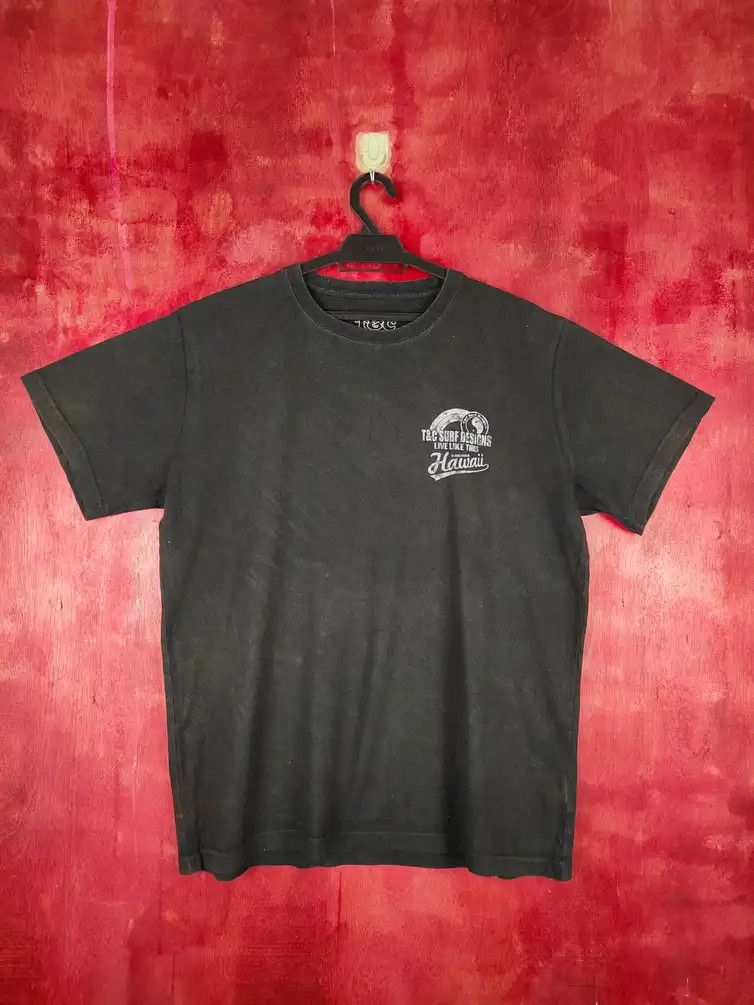 Japanese Brand T&C Surf Designs Black Short Sleeve T-shirt #S649 Size US L / EU 52-54 / 3 - 13 Thumbnail