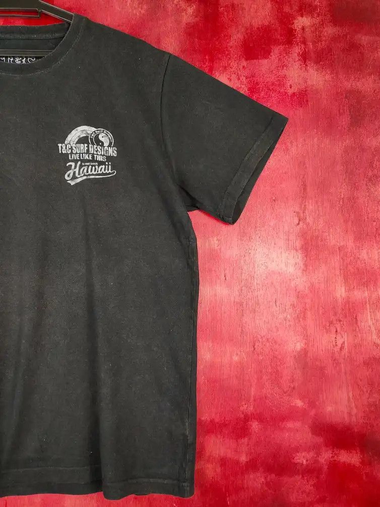 Japanese Brand T&C Surf Designs Black Short Sleeve T-shirt #S649 Size US L / EU 52-54 / 3 - 8 Thumbnail