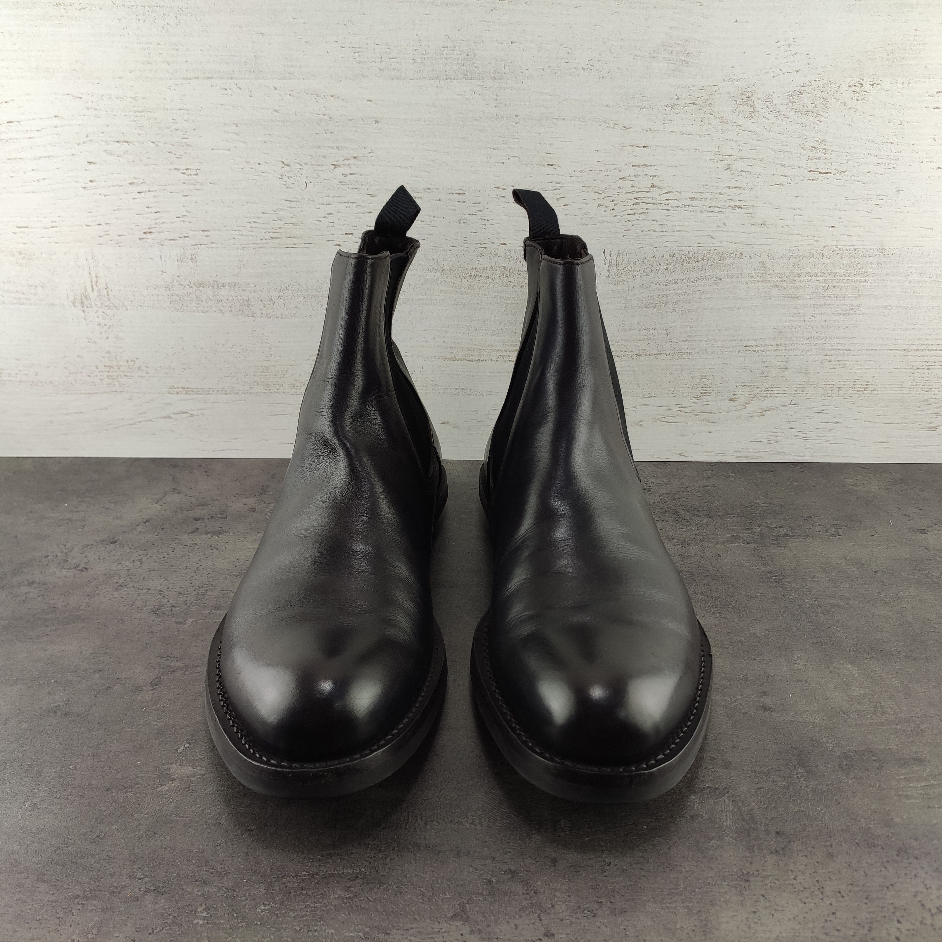 Prada Prada Chelsea Boots Black Leather Size US 12 / EU 45 - 4 Thumbnail