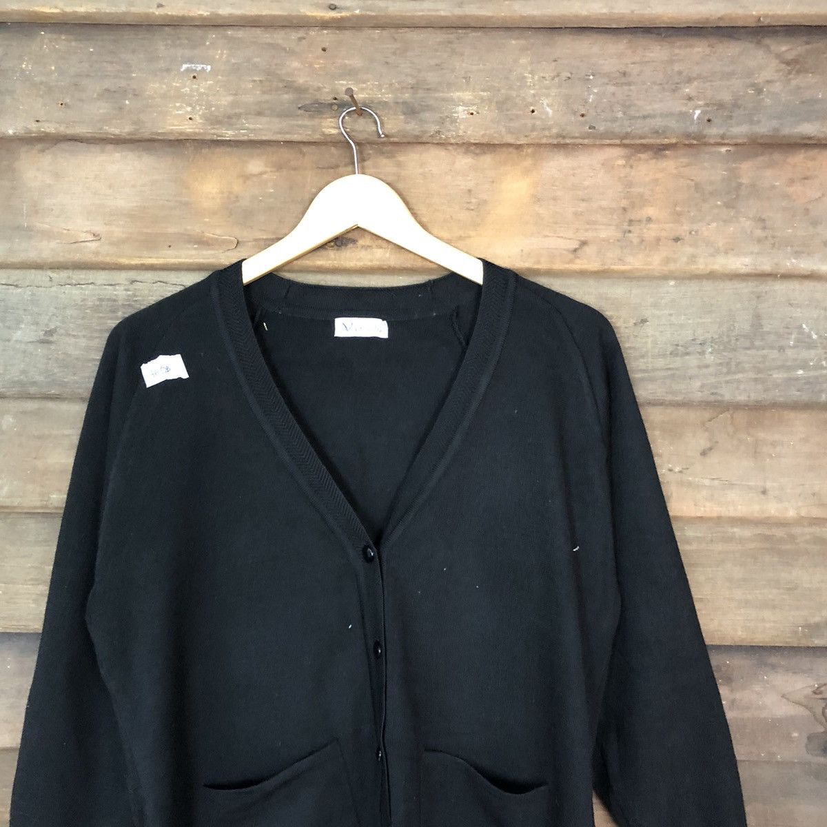 Japanese Brand Venticello vintage japan knitwear Black Cardigan #460B Size L / US 10 / IT 46 - 2 Thumbnail