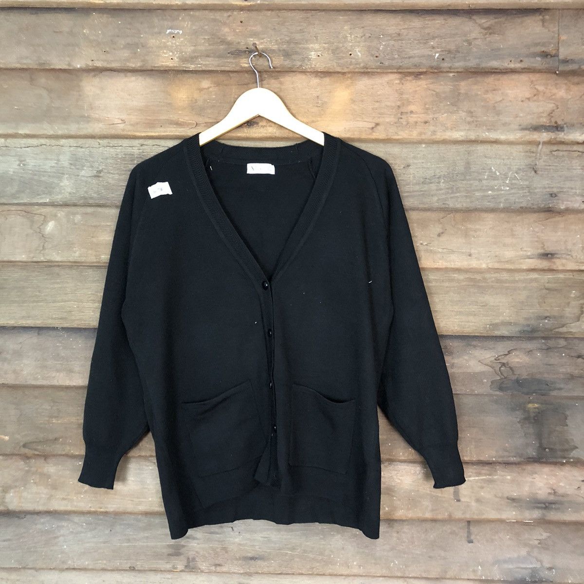 Japanese Brand Venticello vintage japan knitwear Black Cardigan #460B Size L / US 10 / IT 46 - 1 Thumbnail