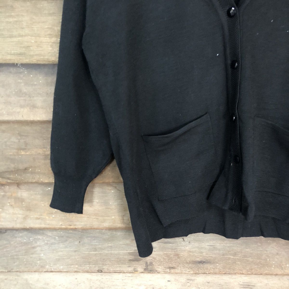 Japanese Brand Venticello vintage japan knitwear Black Cardigan #460B Size L / US 10 / IT 46 - 4 Thumbnail