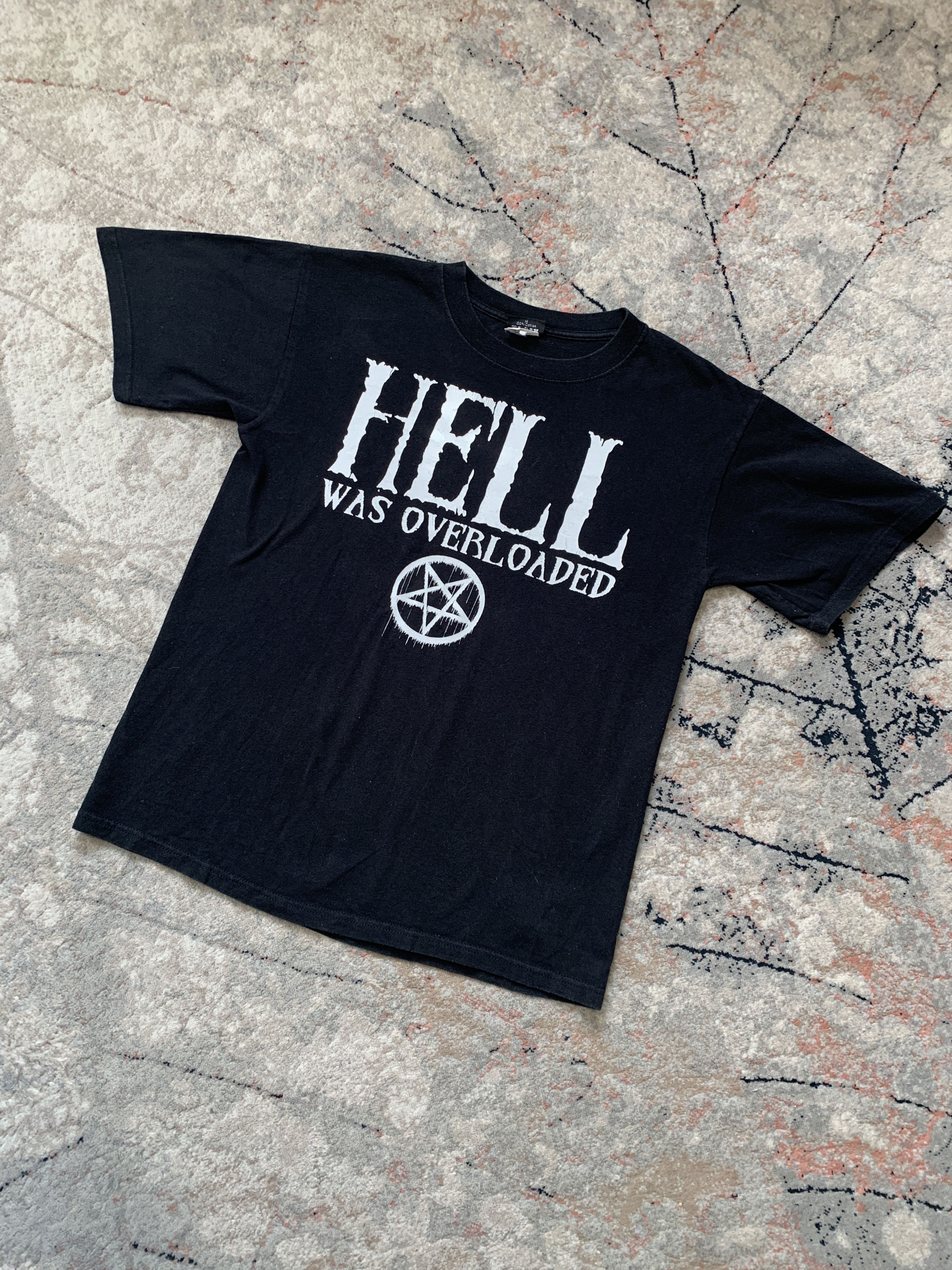 Band Tees × Vintage Vintage Hell Was Overloaded So I Am Back Tee Size US M / EU 48-50 / 2 - 1 Thumbnail