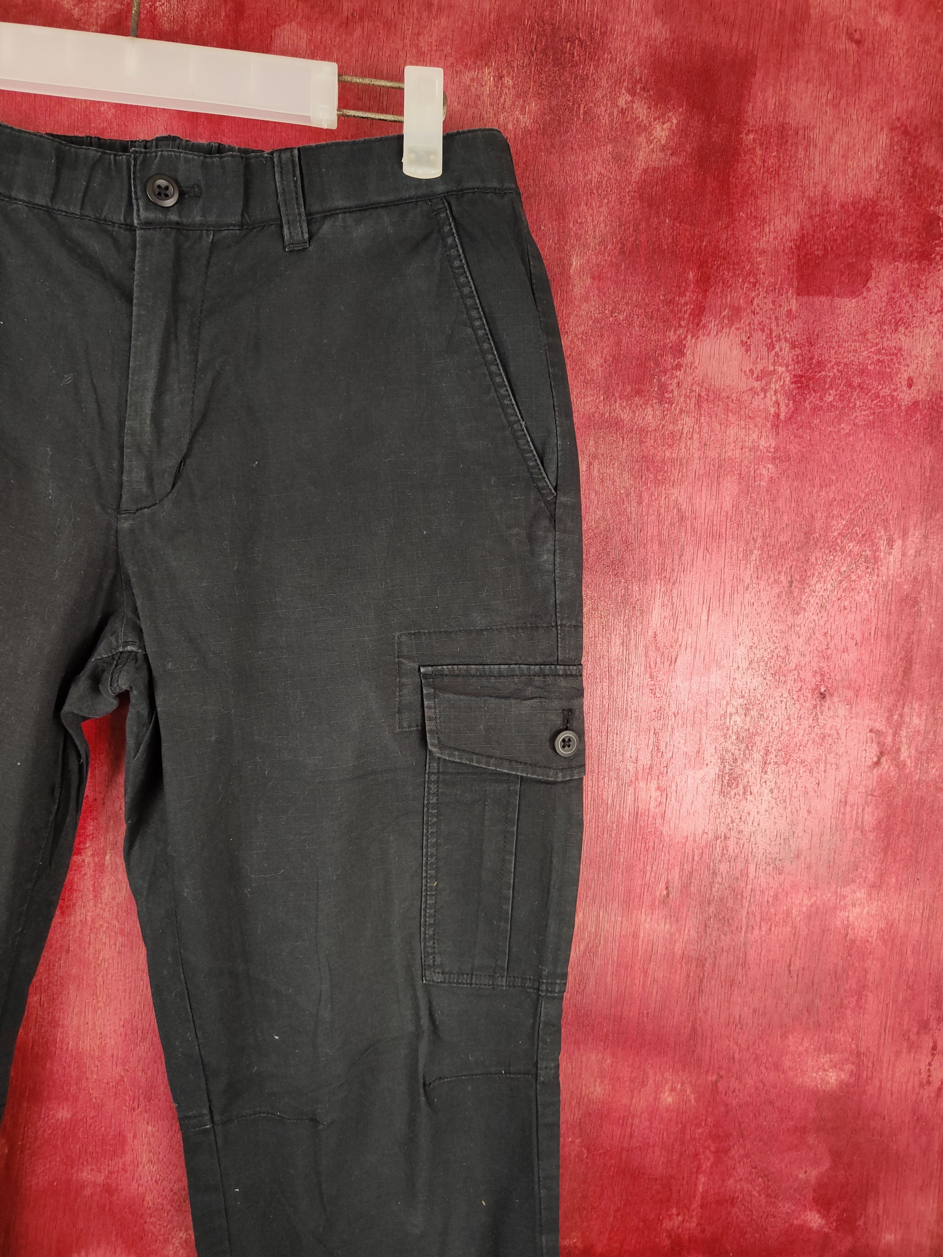 Japanese Brand DL Uniqlo Black Tactical jogger Cargo Pants #S701 Size US 30 / EU 46 - 5 Thumbnail