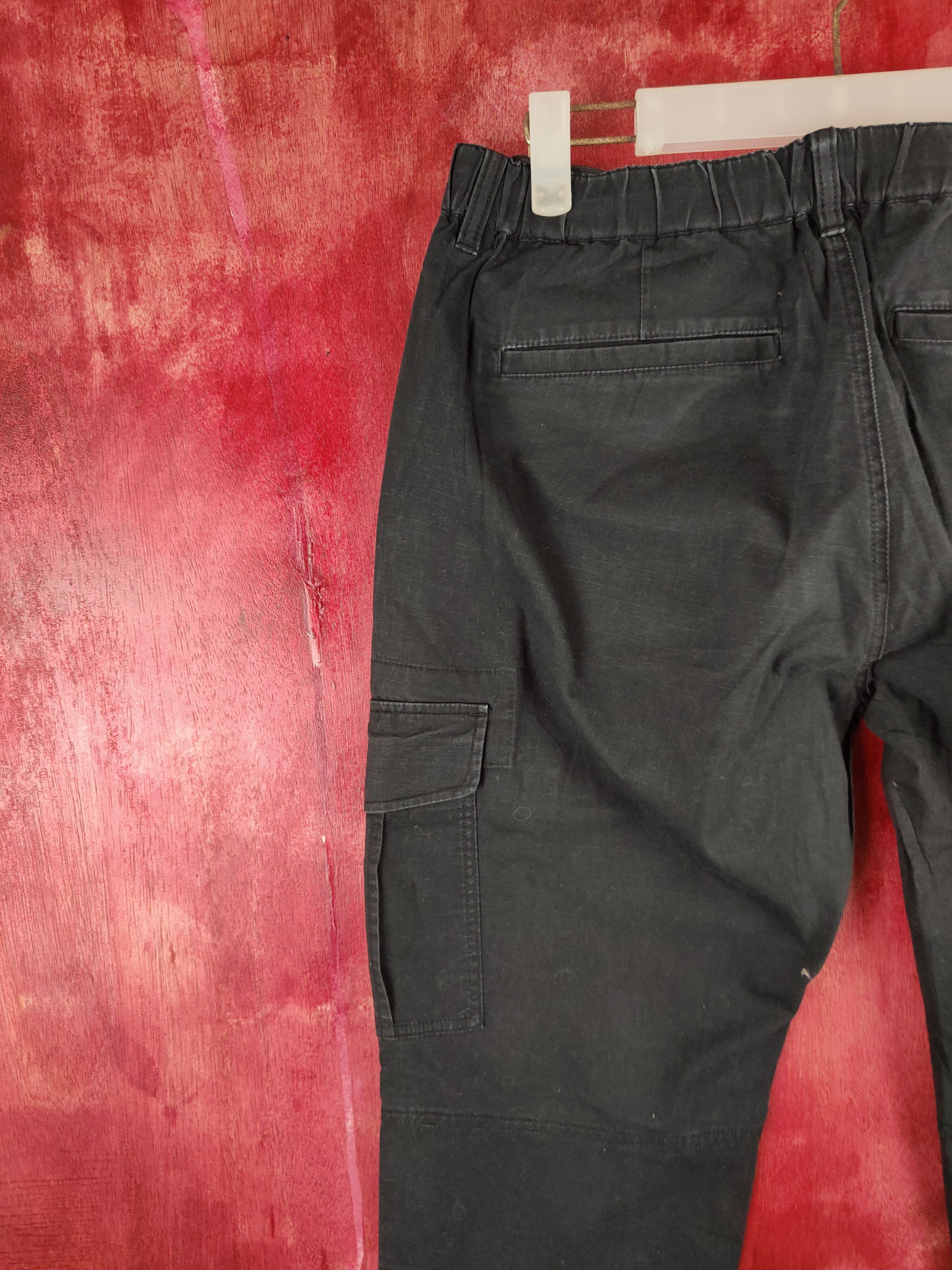 Japanese Brand DL Uniqlo Black Tactical jogger Cargo Pants #S701 Size US 30 / EU 46 - 8 Thumbnail