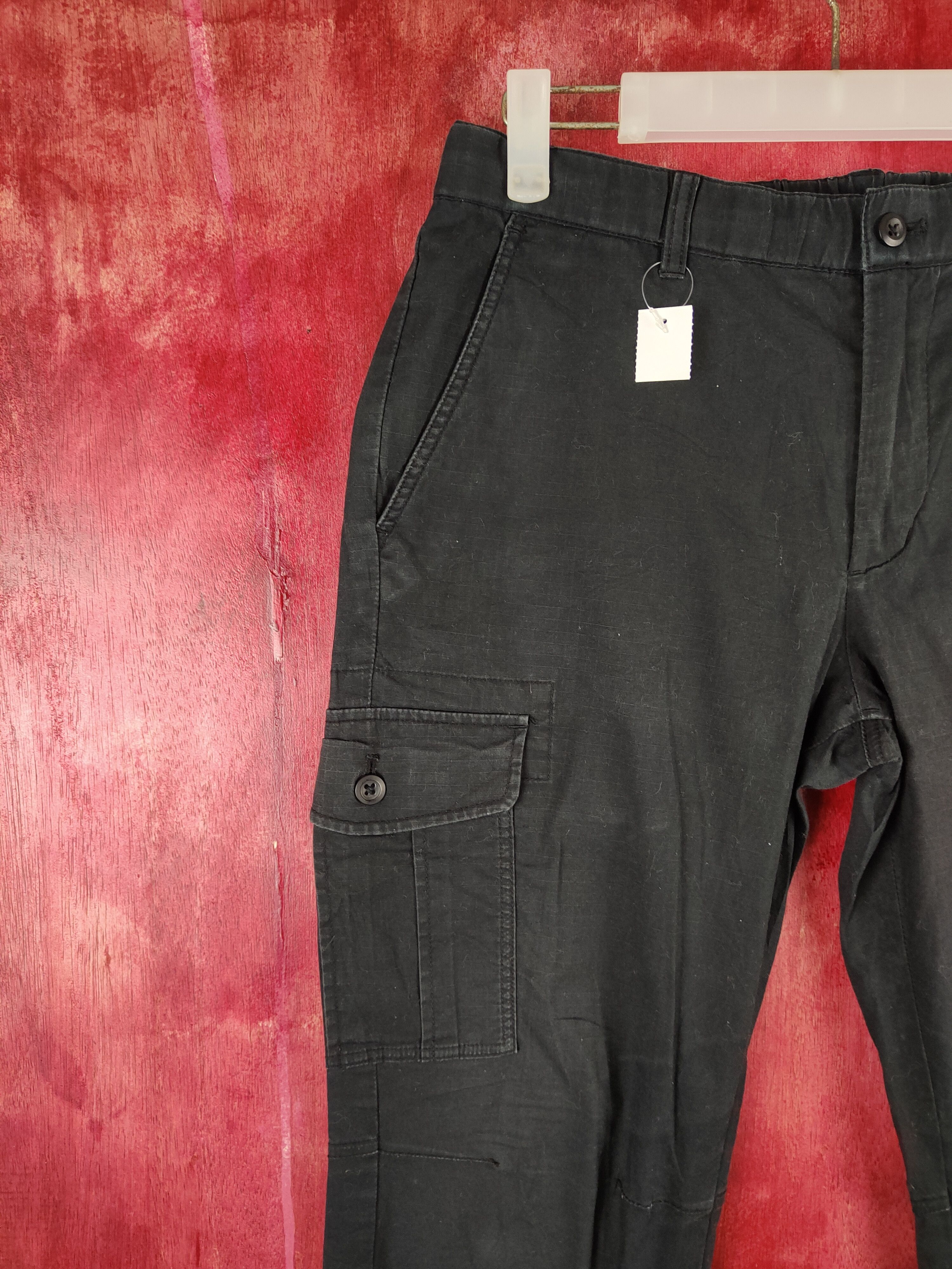 Japanese Brand DL Uniqlo Black Tactical jogger Cargo Pants #S701 Size US 30 / EU 46 - 3 Thumbnail