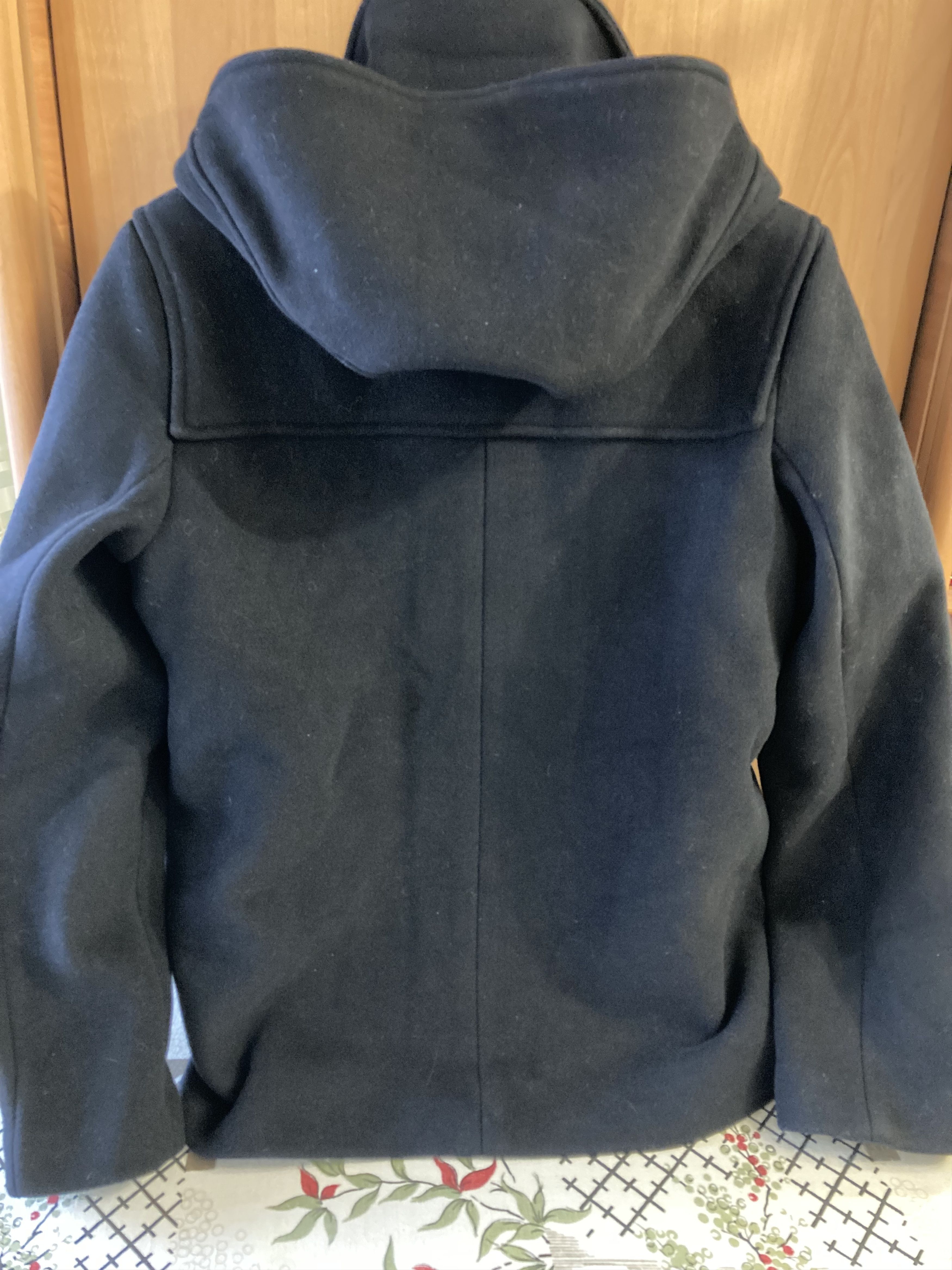 Sandro Sandro Paris Wool Cloth Pea Coat Hooded Navy Size US M / EU 48-50 / 2 - 2 Thumbnail