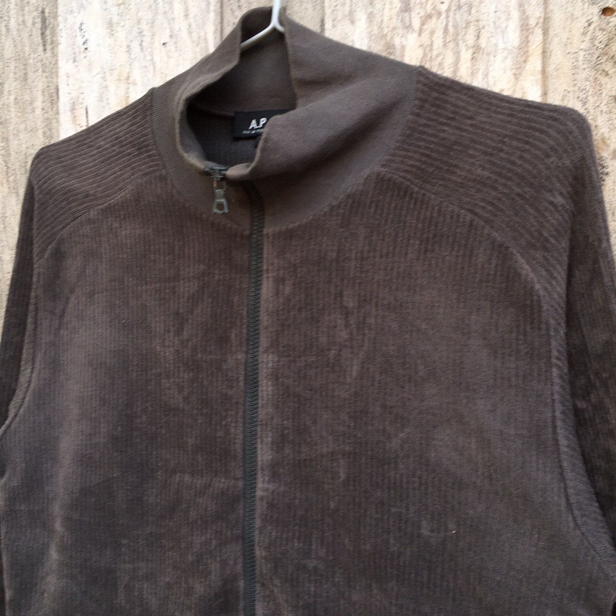A.P.C. × Vintage Vintage APC Paris Corduroy Zip Up Jacket Size M / US 6-8 / IT 42-44 - 3 Thumbnail