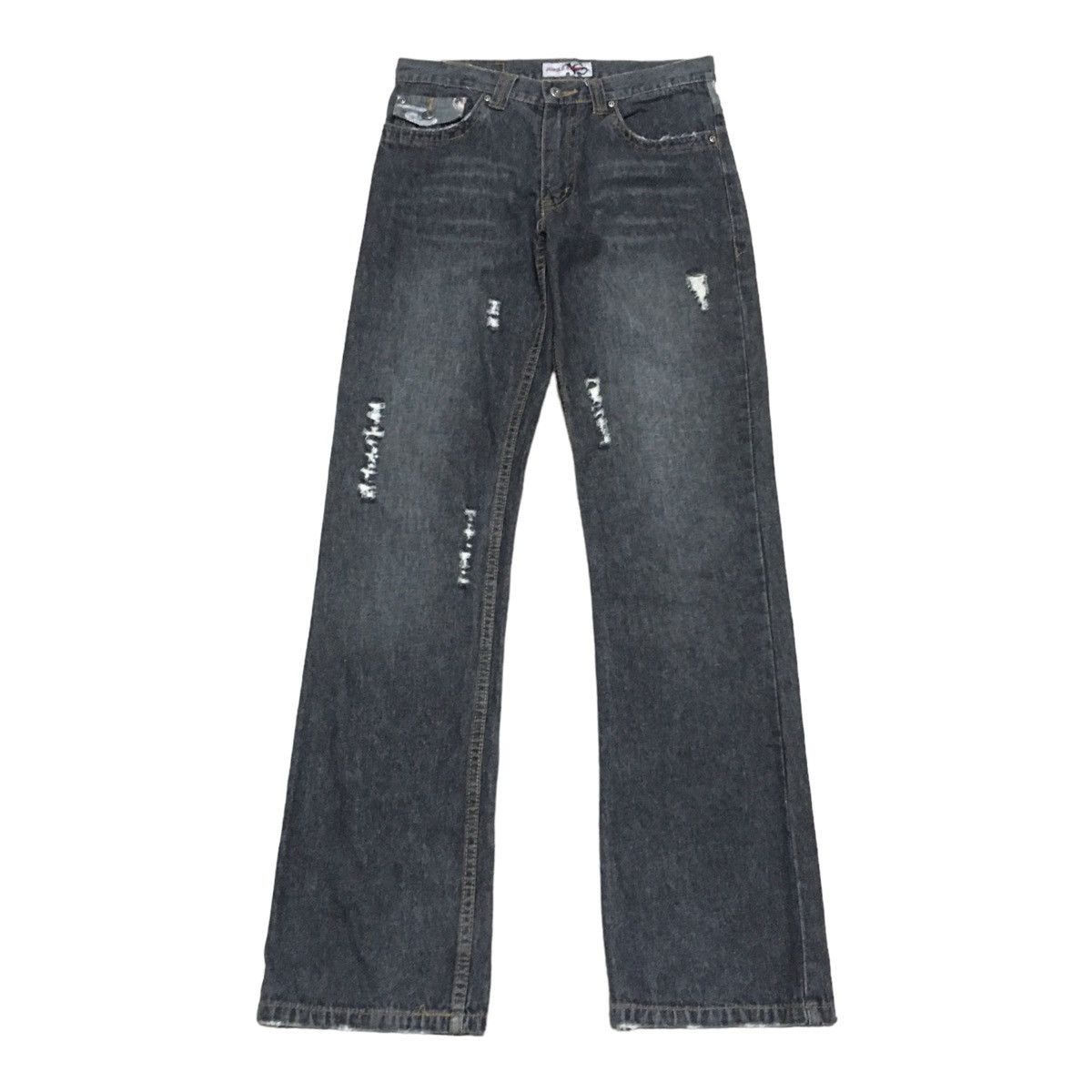 If Six Was Nine × Japanese Brand Rare Design Vintage Japanese Brand Jungle Storm Jeans 1990s Size US 31 - 1 Thumbnail