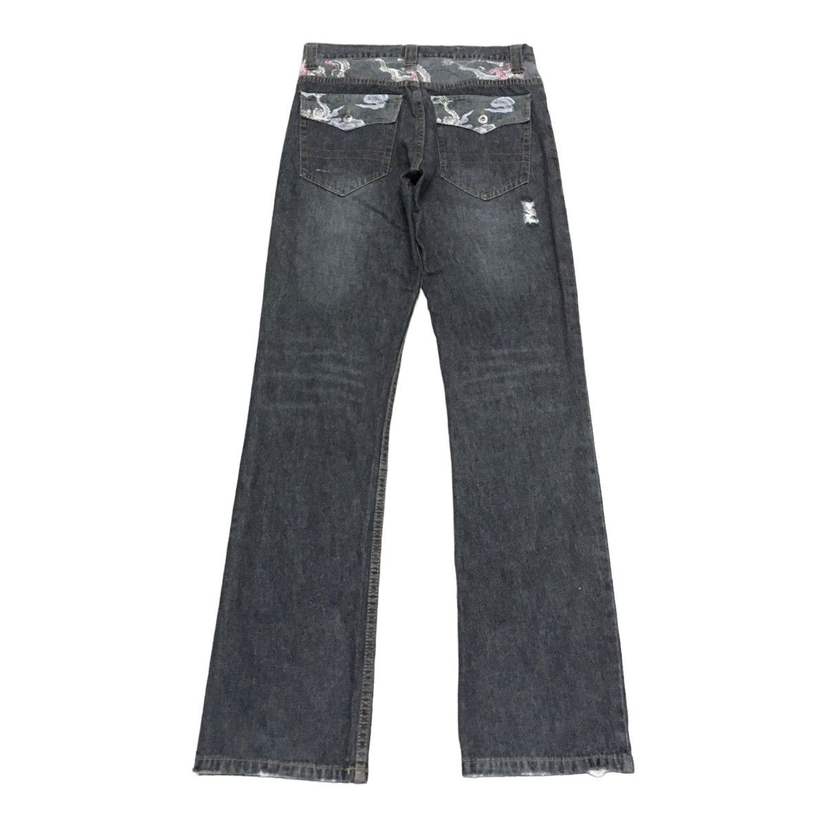 If Six Was Nine × Japanese Brand Rare Design Vintage Japanese Brand Jungle Storm Jeans 1990s Size US 31 - 2 Thumbnail