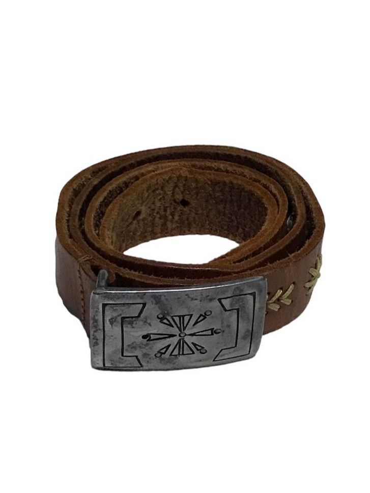 Genuine Leather × Handmade × Vintage Handmade Leather Belt Size ONE SIZE - 1 Thumbnail