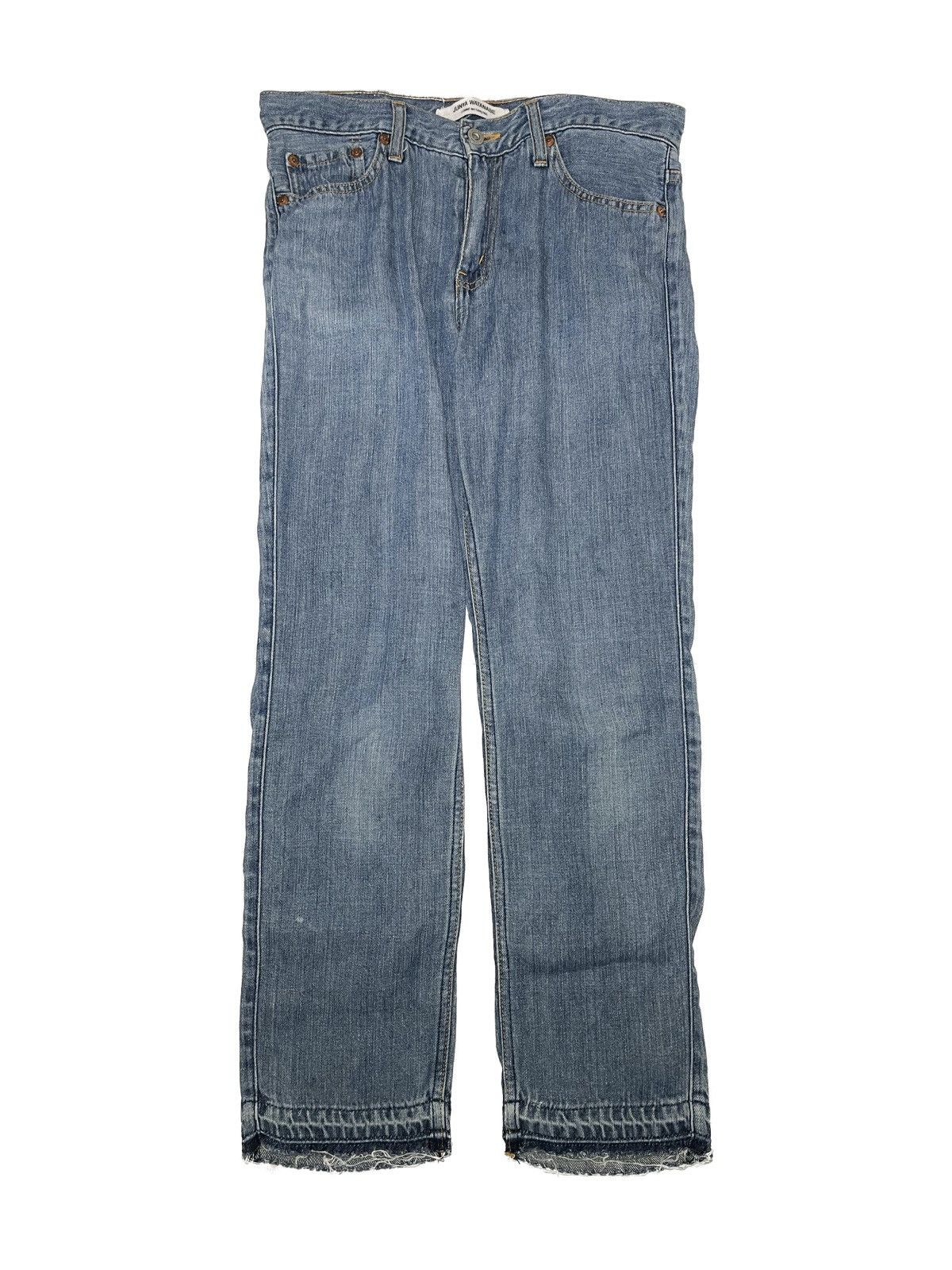 Comme des Garcons Wideleg Belted Raw Denim Jeans | Grailed