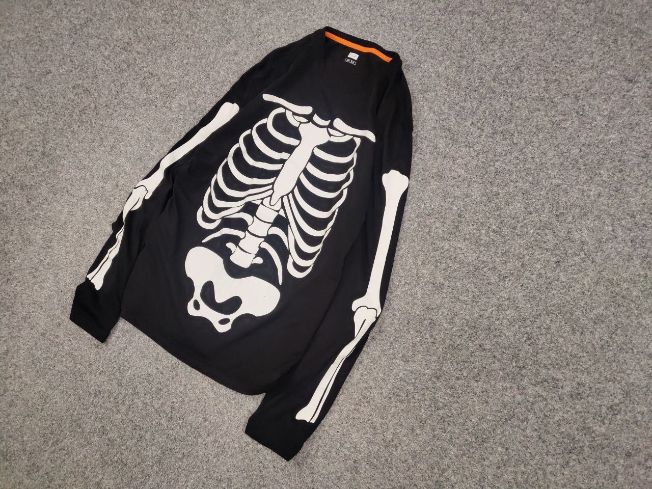 Japanese Brand Vintage Y2K Skeleton Japan Logo Black Light Long Sleeve Size US M / EU 48-50 / 2 - 3 Thumbnail