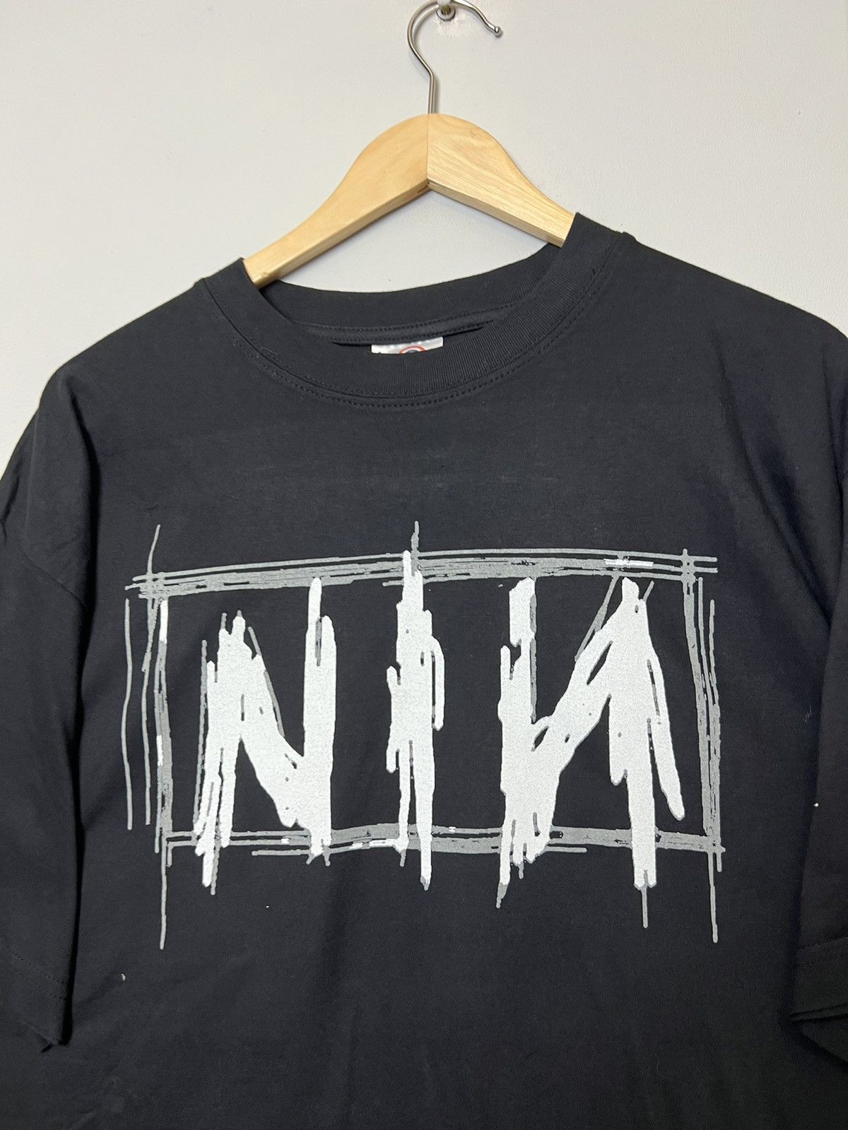 Band Tees × Vintage 90s Vintage Nine Inch Nails Big Logo Rock Band Tour Tee Size US XL / EU 56 / 4 - 3 Thumbnail