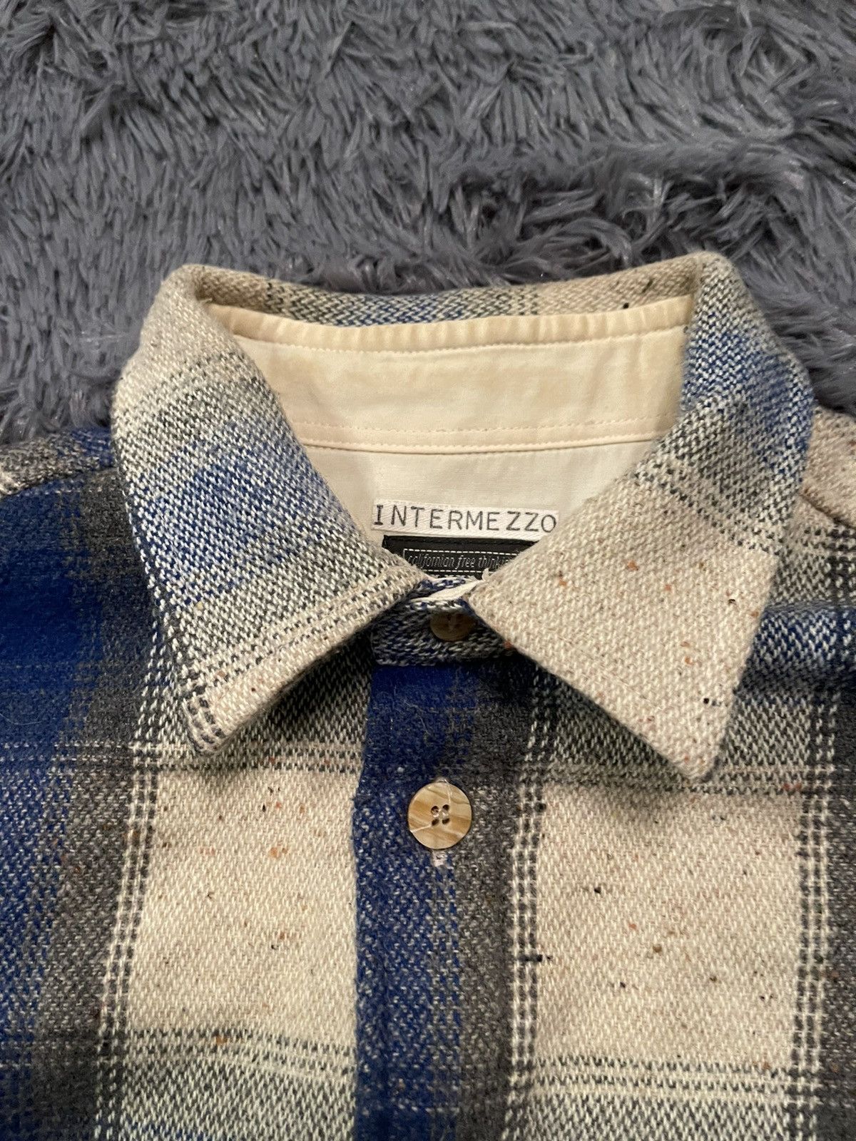 Flannel × Japanese Brand × Vintage Think Pink 80s vintage actec print flannel shirt Size US L / EU 52-54 / 3 - 6 Thumbnail