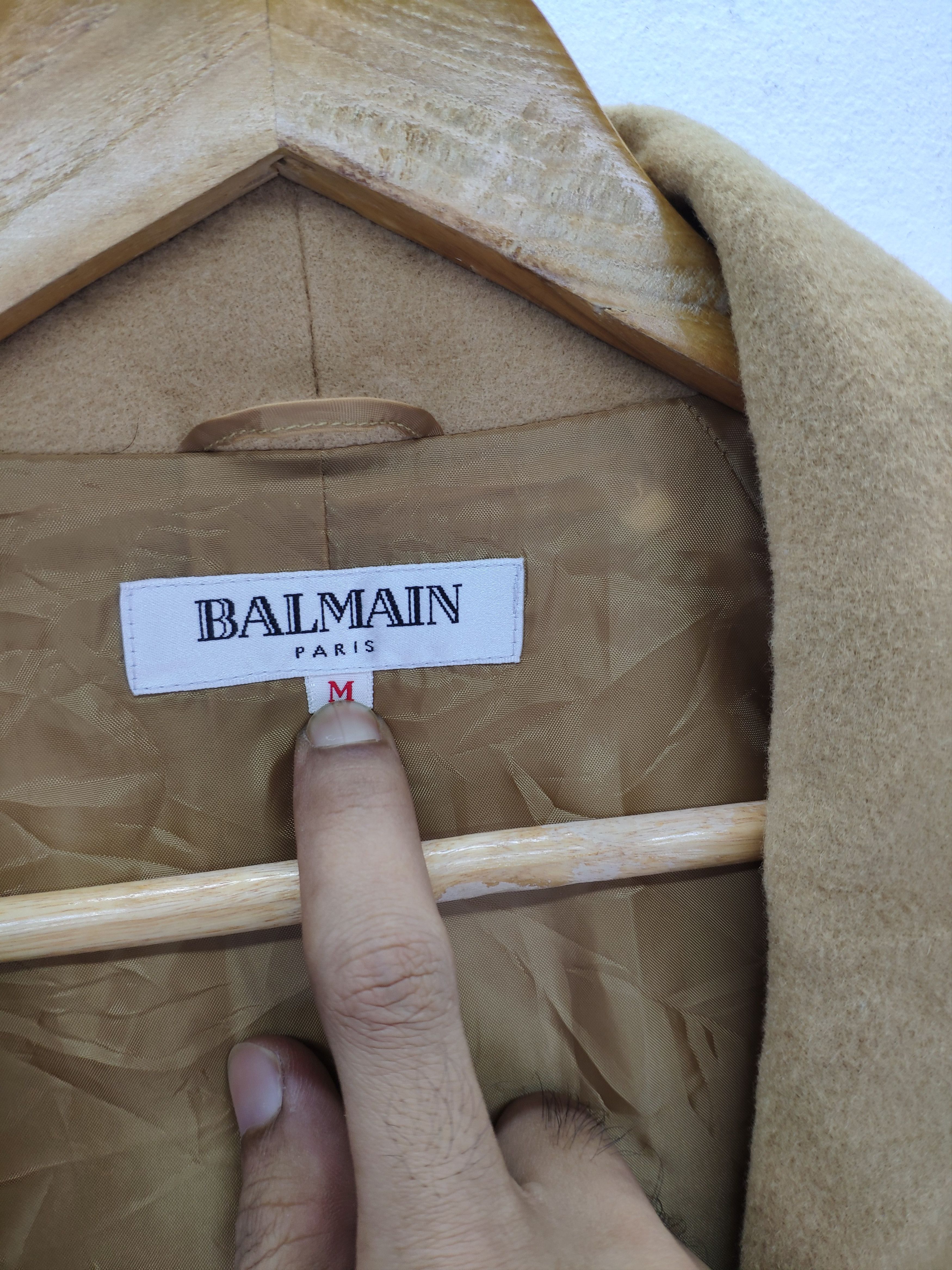 Balmain × Designer Vintage Balmain Bathrobe Wool Cardigan Size US M / EU 48-50 / 2 - 3 Thumbnail